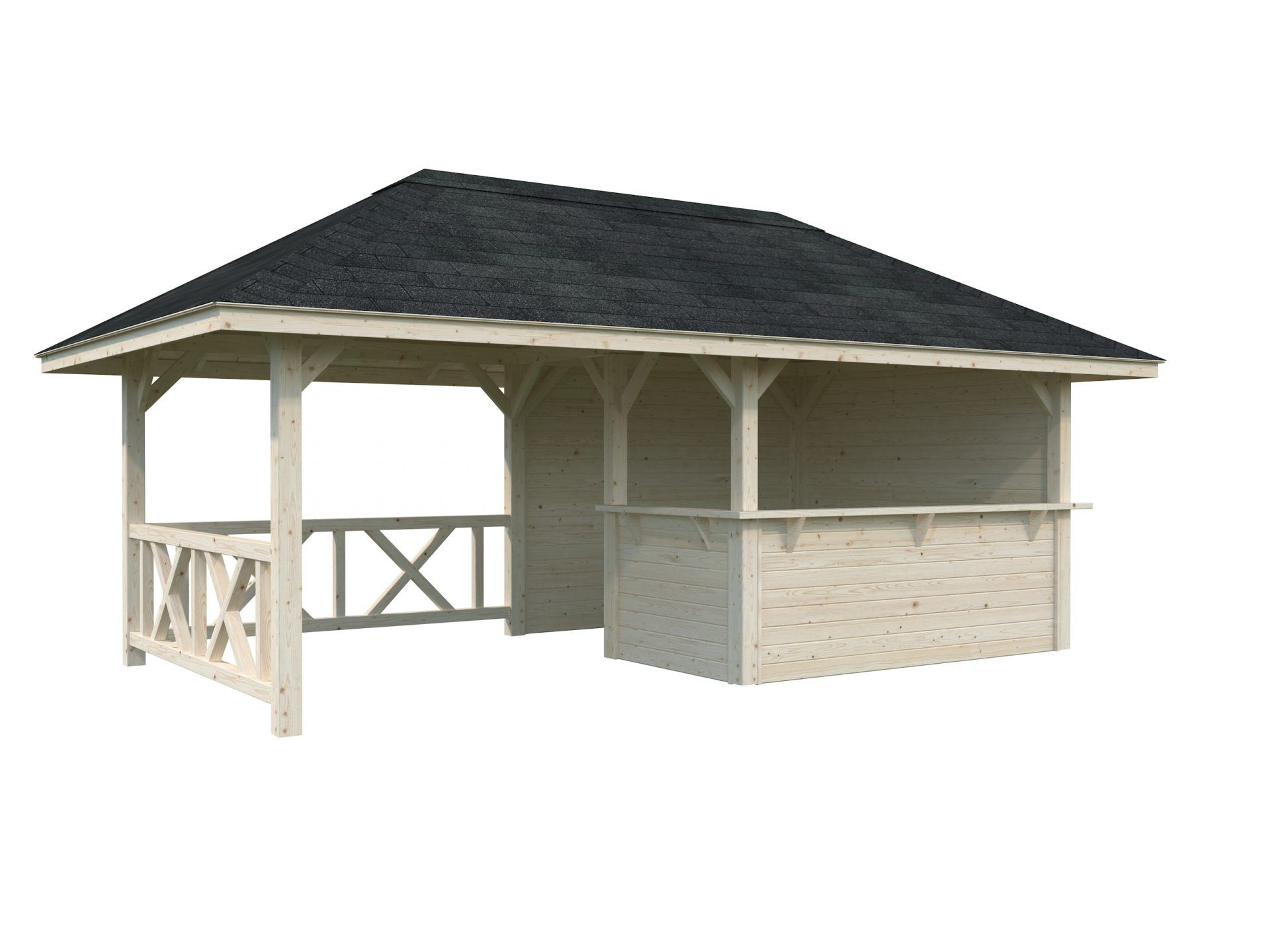 Palmako Pavillon Bianca 16,6 m2 Set 110