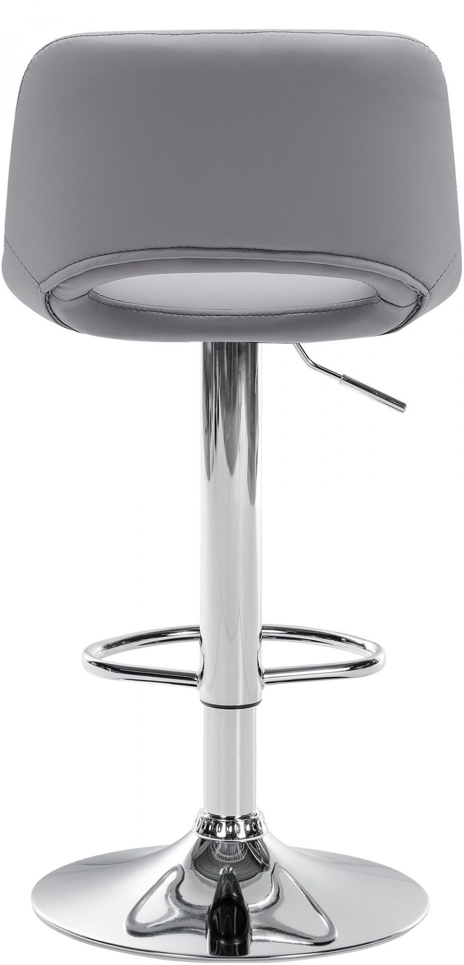 2er Set Barhocker Camden Kunstleder chrom, grau