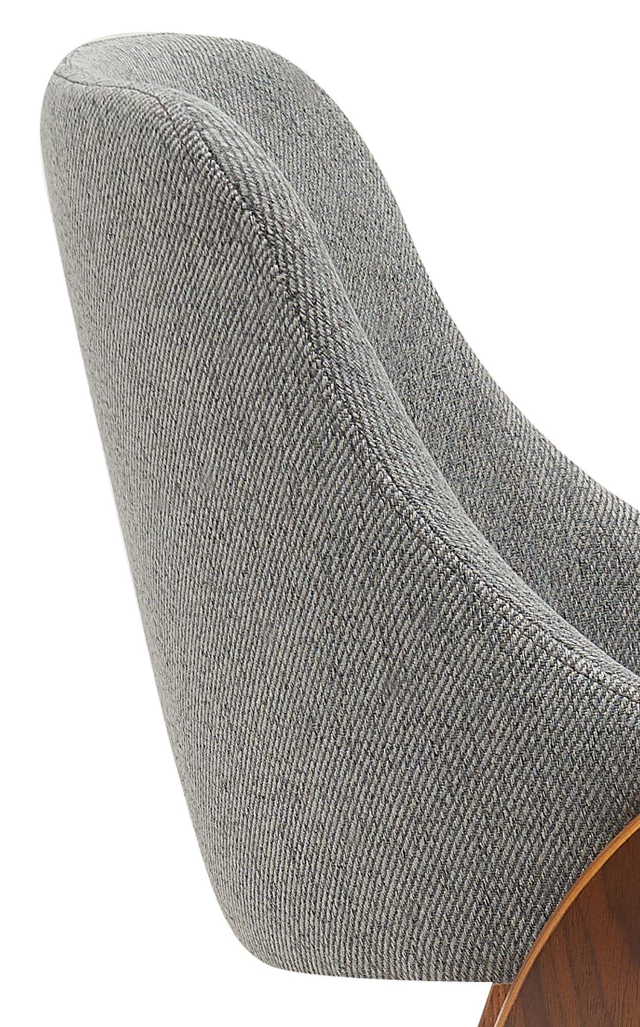 Esszimmerstuhl Vangale Stoff, walnuss/dunkelgrau