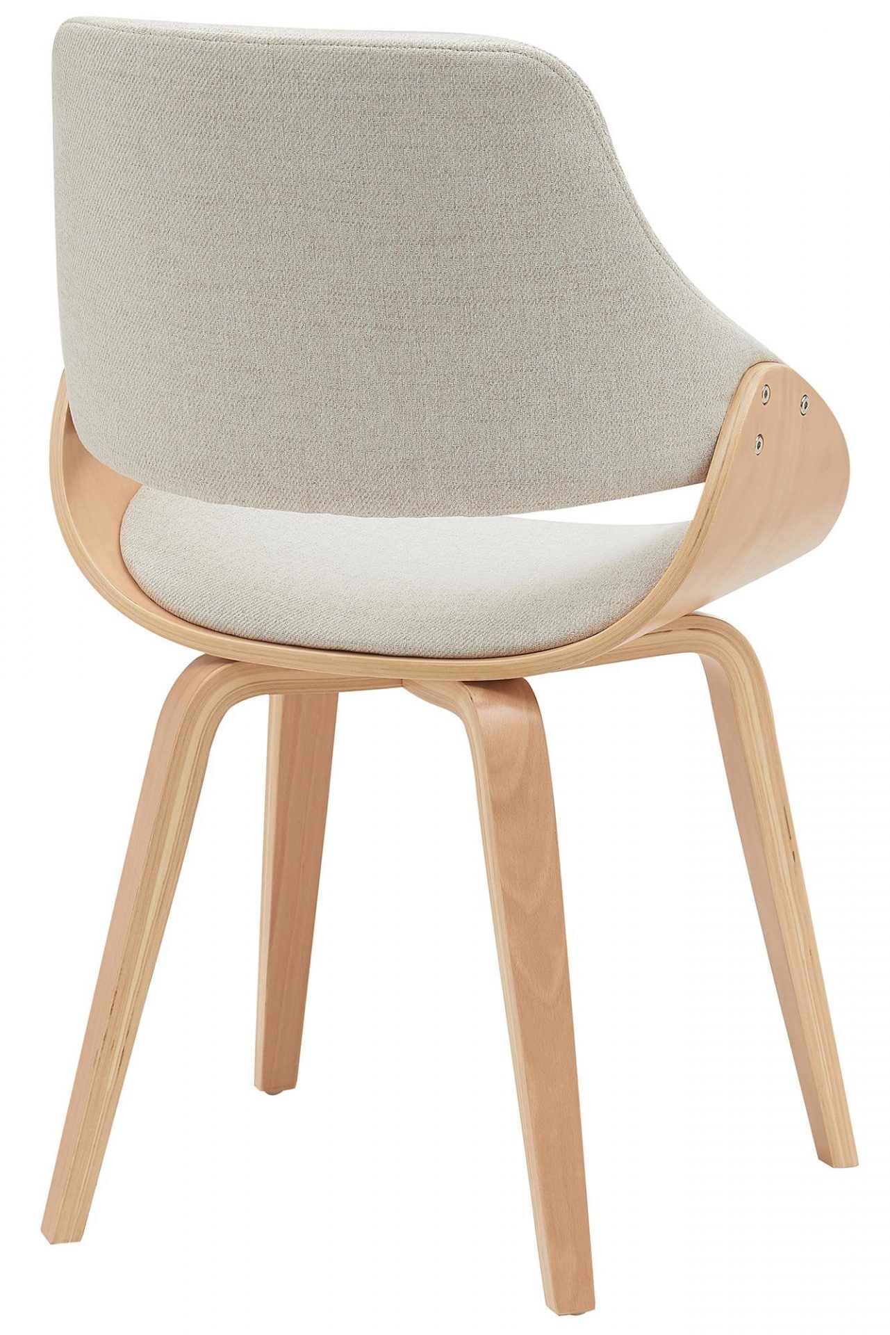 2er Set Esszimmerstuhl Vangale, natura/creme