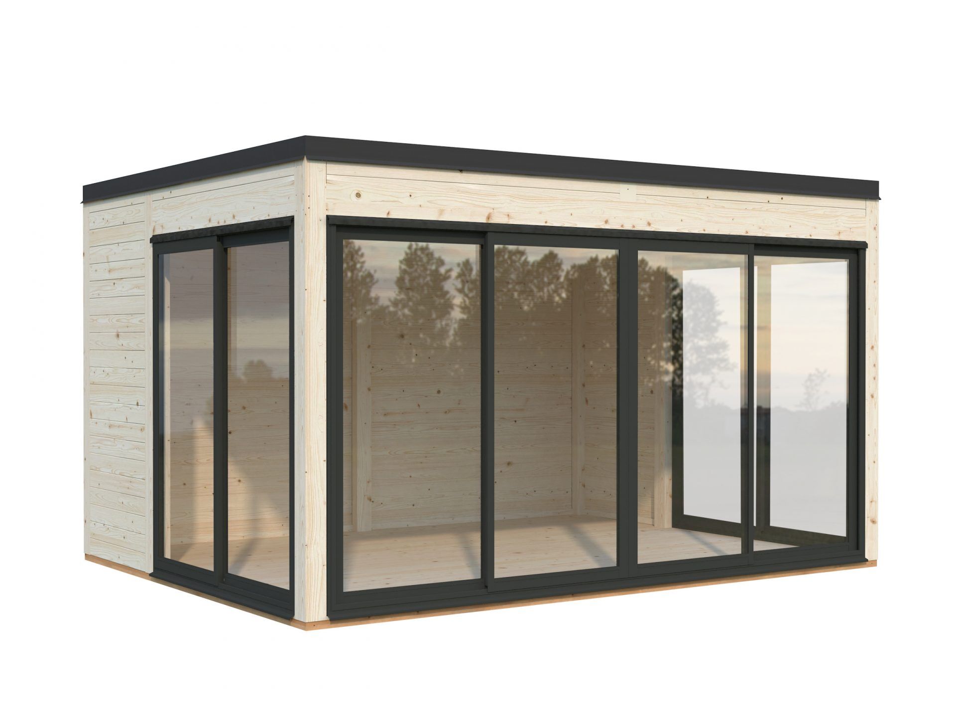 Palmako Pavillon Serena 12,6 m² Set 2 Slide Plus