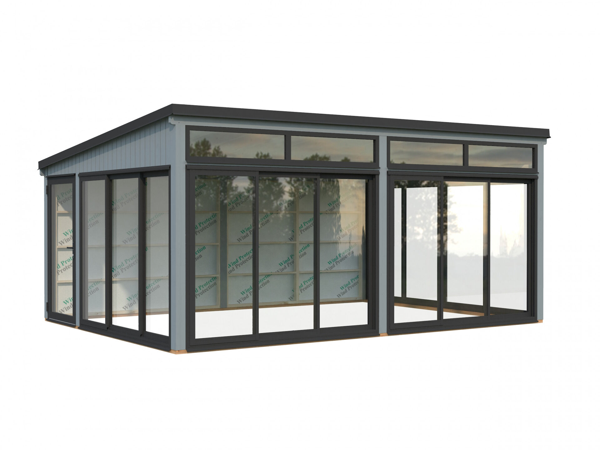 Palmako Modernes Gartenhaus Gartenzimmer Saga 23,3 m² Slide