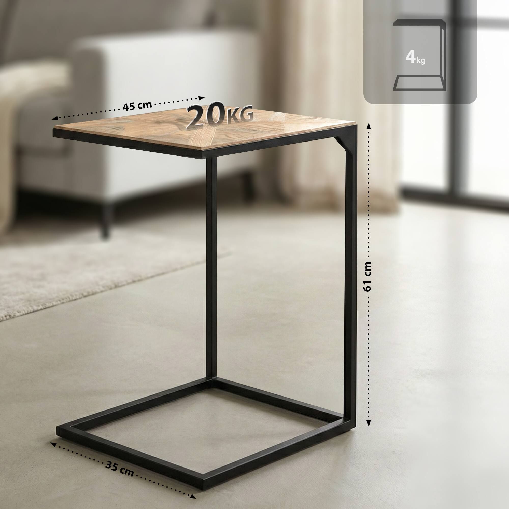 Beistelltisch Velaro, natura