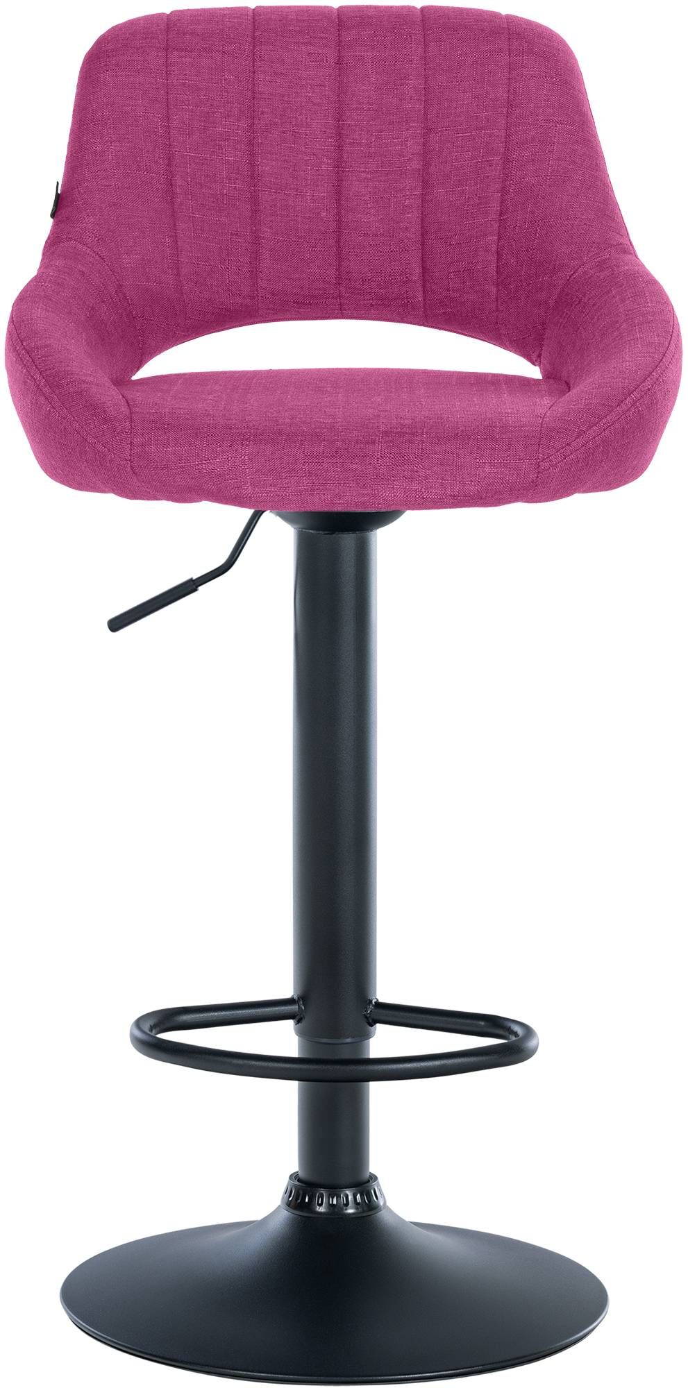 Barhocker Milet Stoff schwarz, lila