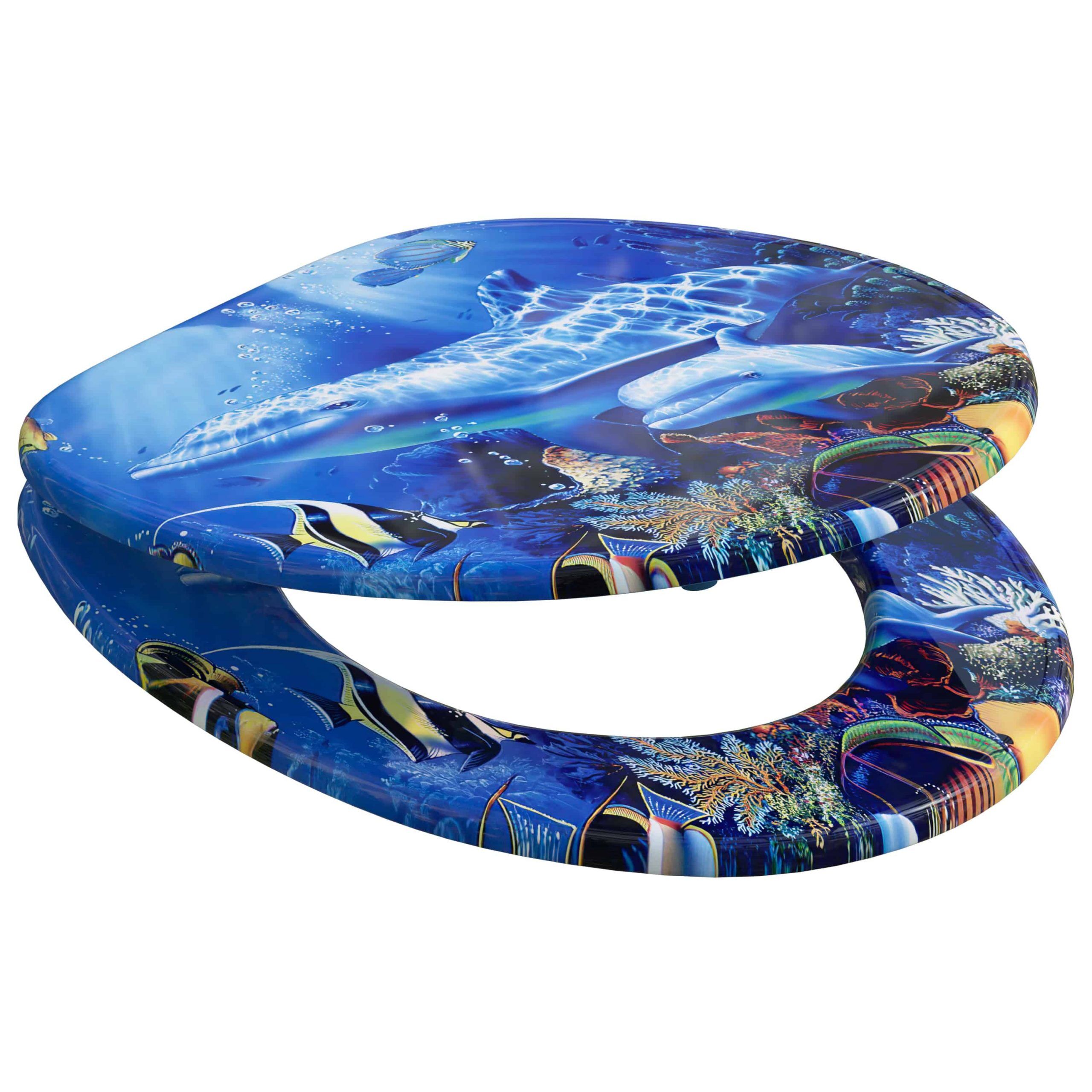 Toilettensitz Sealife mit Absenkautomatik