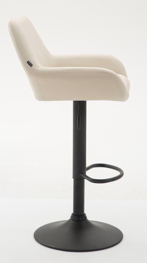 2er Set Barhocker Braga Kunstleder schwarz, creme