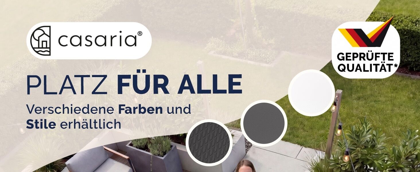 Klapptisch Anthrazit Kunststoff 183x75x73cm
