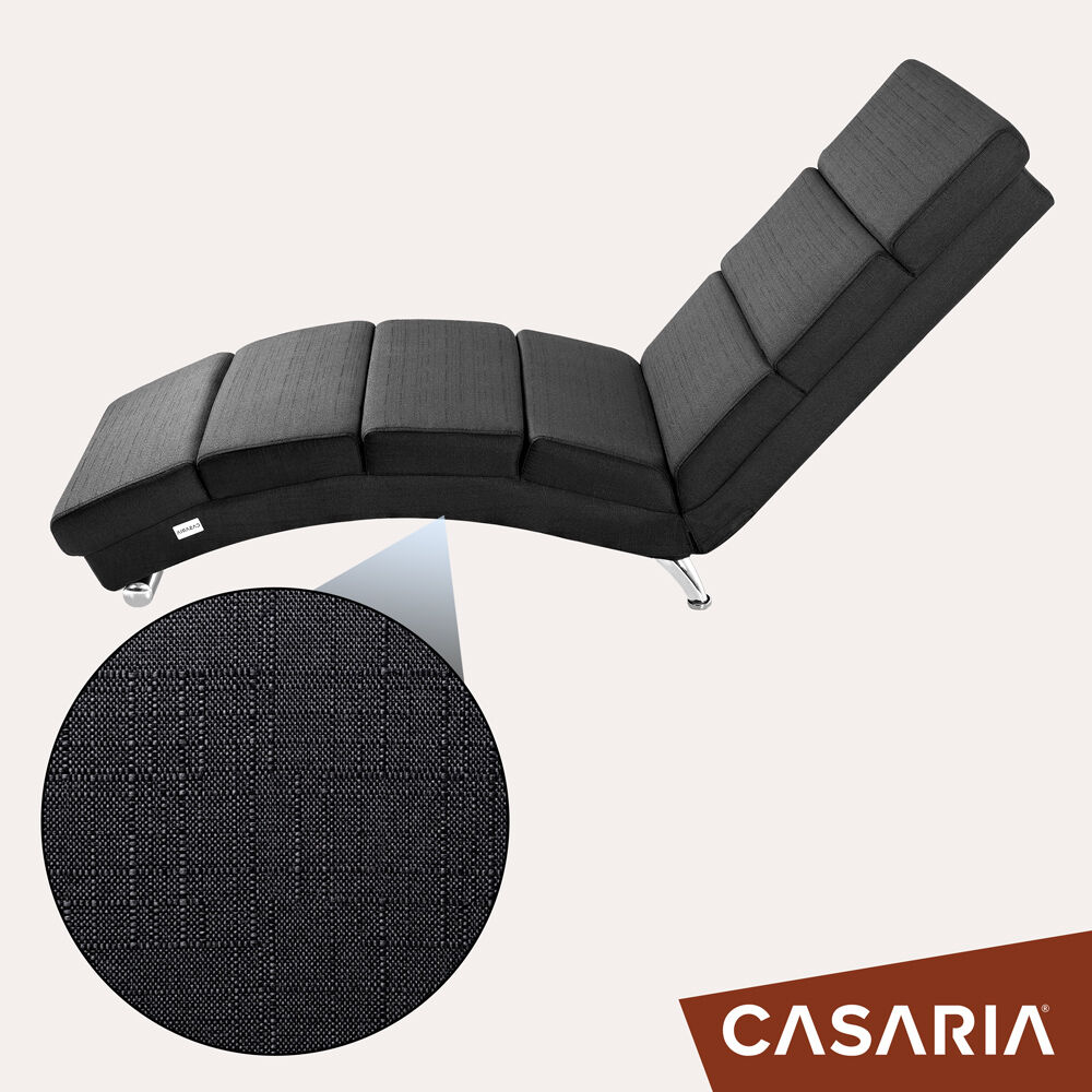 Relaxliege London Anthrazit Webstoff