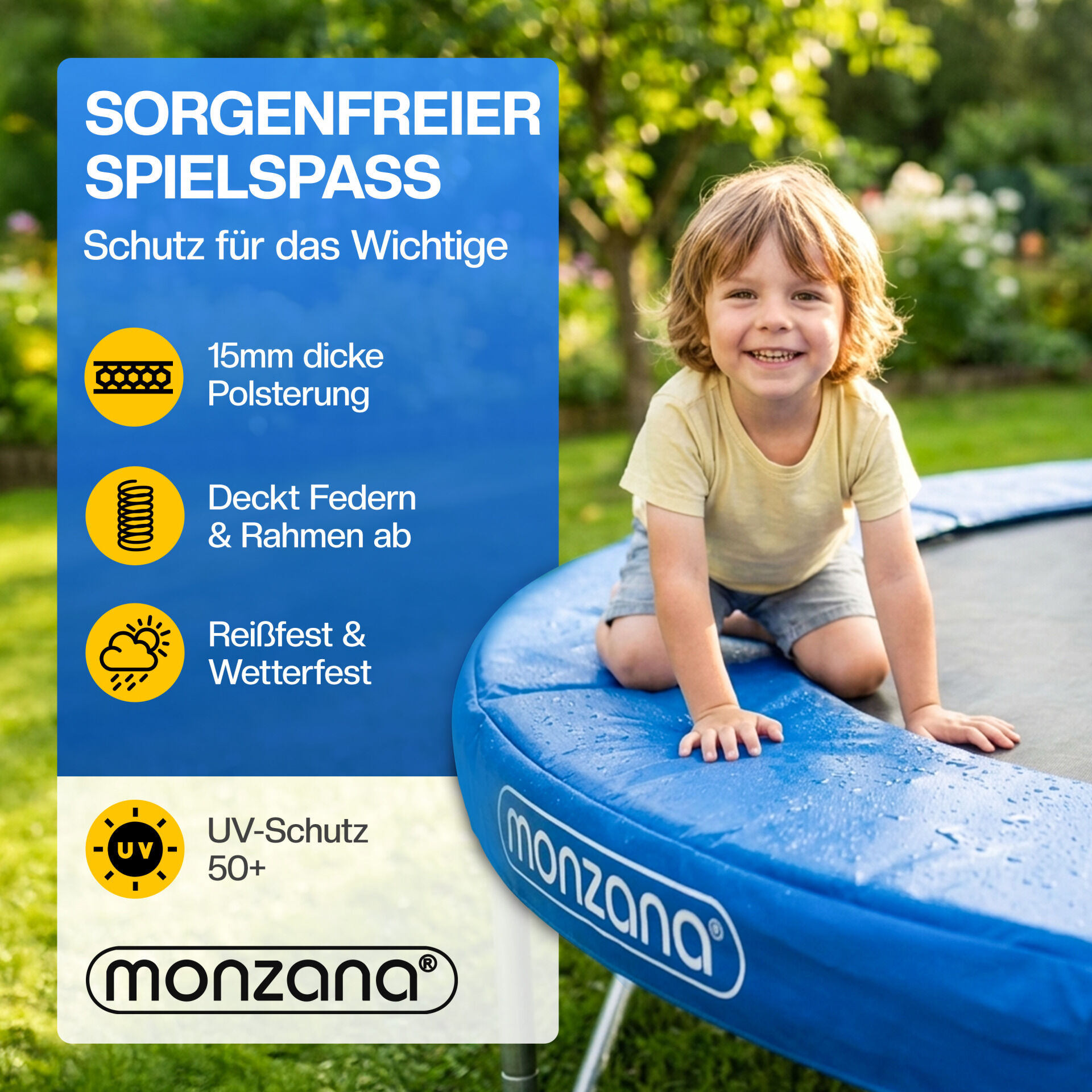 Trampolin Randabdeckung Blau Ø244cm V1