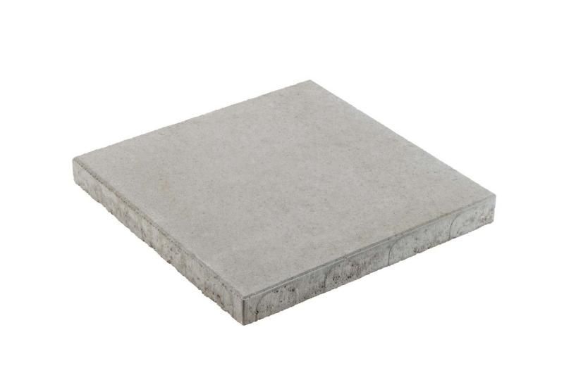 Terrassenplatte Betonplatte 50x50x5 cm, Grau mit Fase