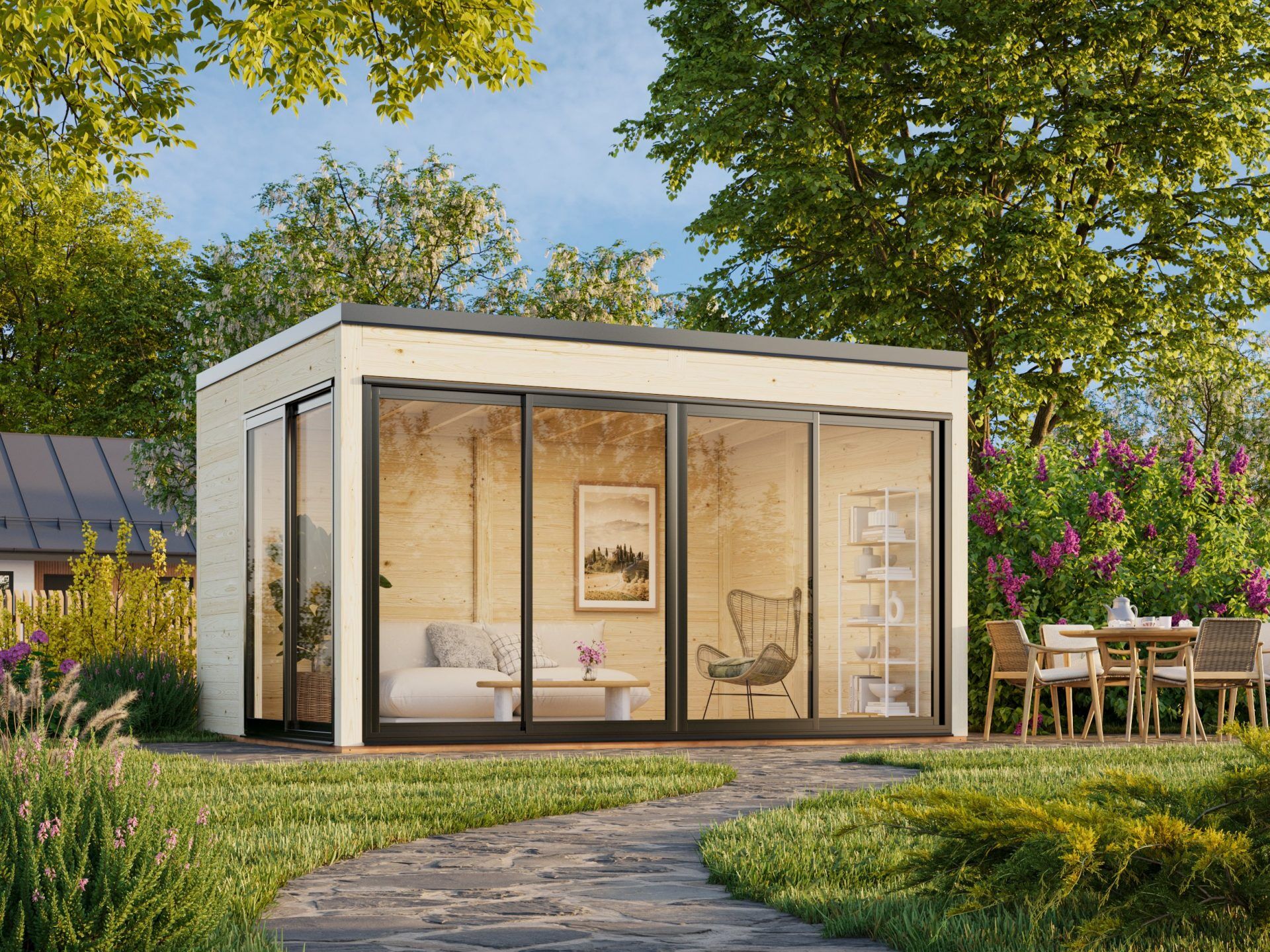 Palmako Pavillon Serena 12,6 m² Set 1 Slide