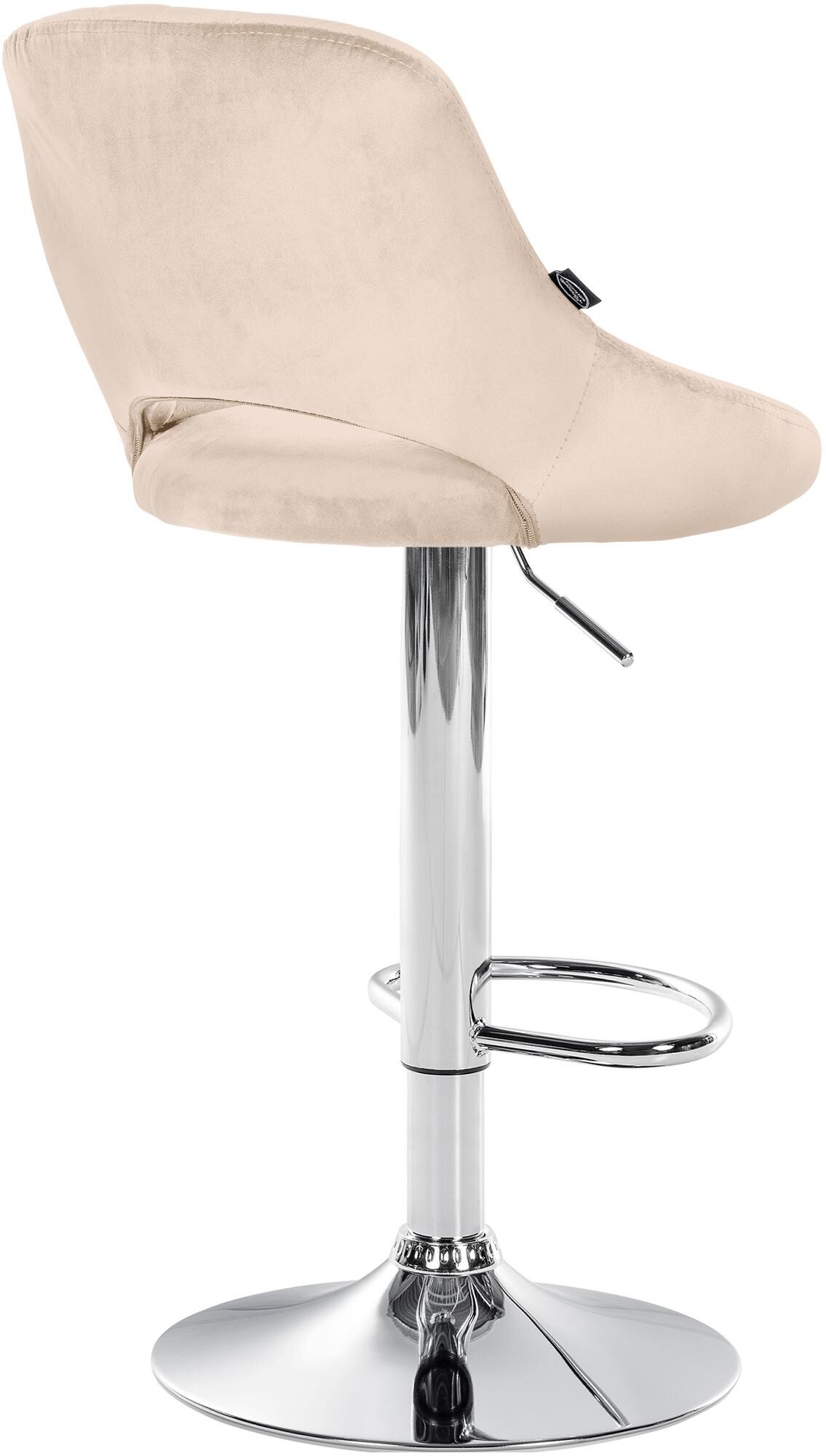 2er Set Barhocker Milet Samt C, creme