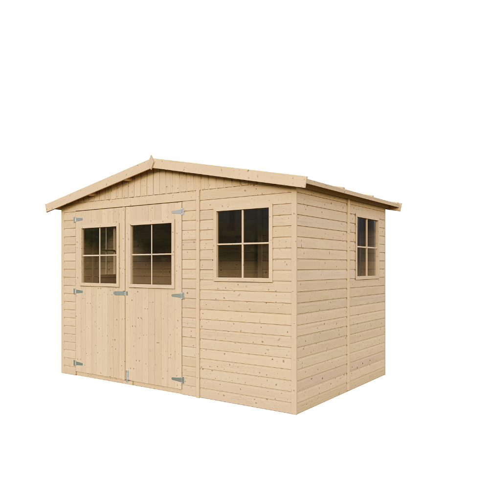 Gartenhaus Karl M334 – Gerätehaus Holz 303 x 199 cm – 6 m2