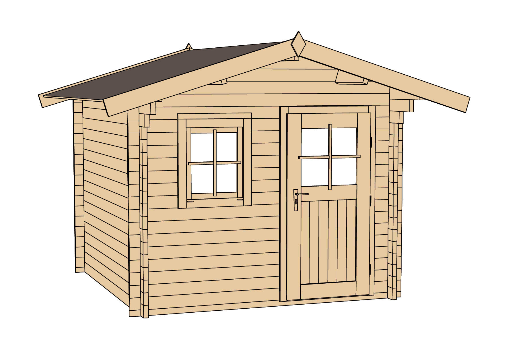 weka Gartenhaus 131 - 3,0x3,2m