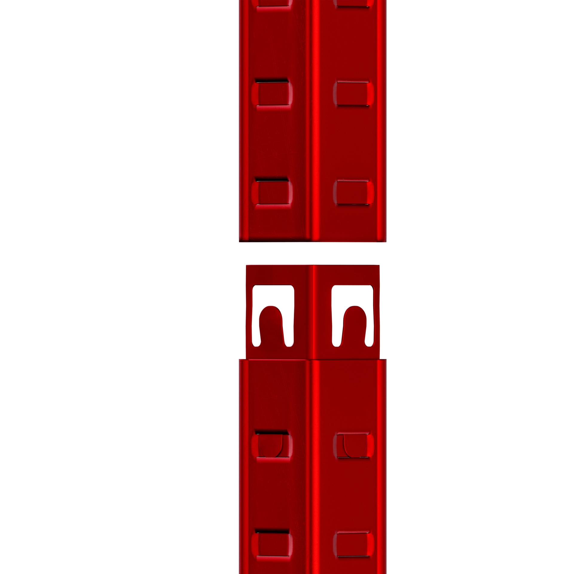 Schwerlasteckregal Rot 180x70x40cm verzinkt 875kg