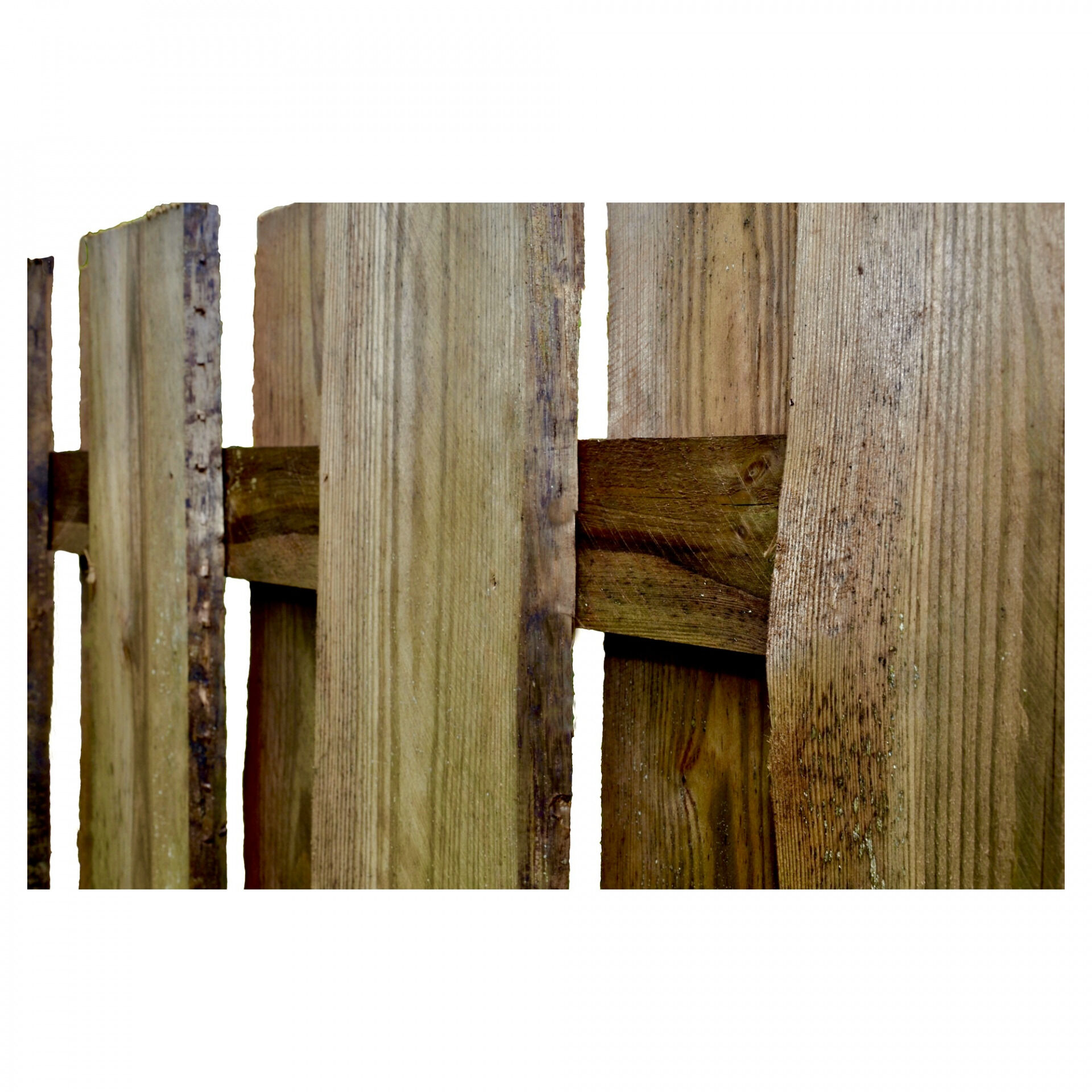 SEELAND-Serie kdi-braun, 180 x 180 cm, Bretter sägerau, ca. 16mm, Riegel 30/80 mm, mit Baumkante