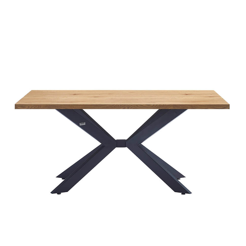 Esstisch Eckig AVENCIA inkl. Sternfuß - 160 x 100 cm Light Oak