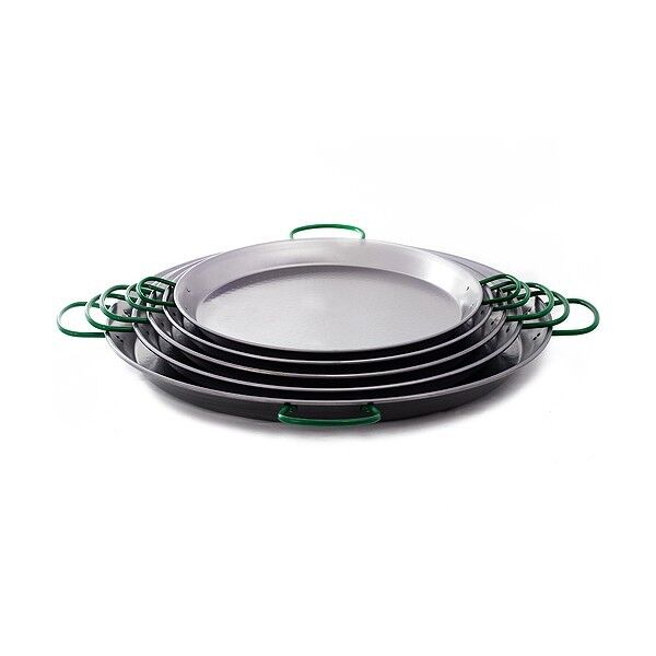 Paellapfanne 38cm, für Induktion, Stahl poliert