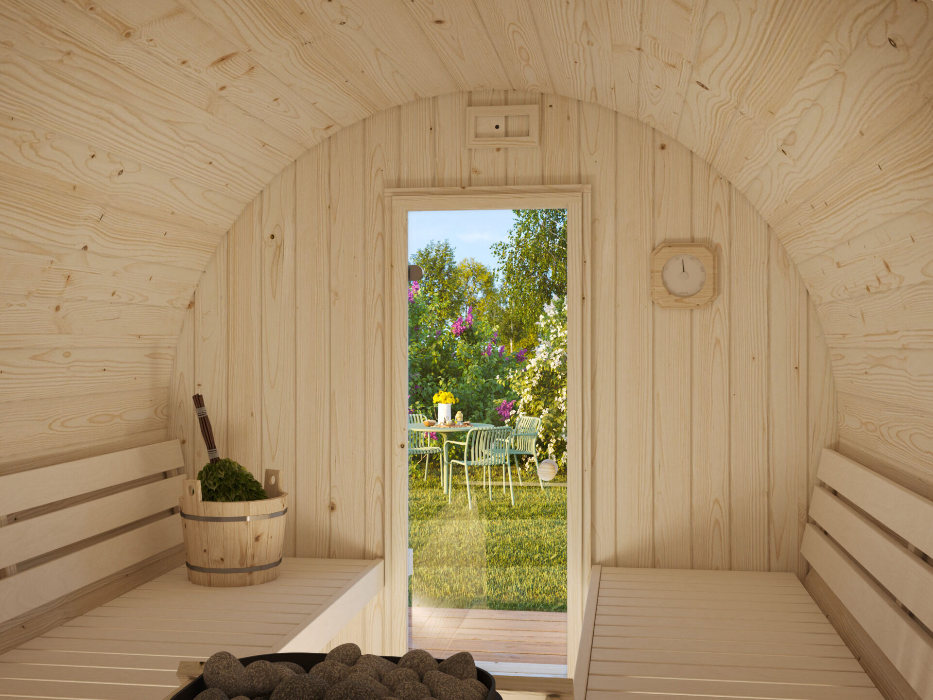 Palmako Saunafass Anita 1,6+0,7 m²