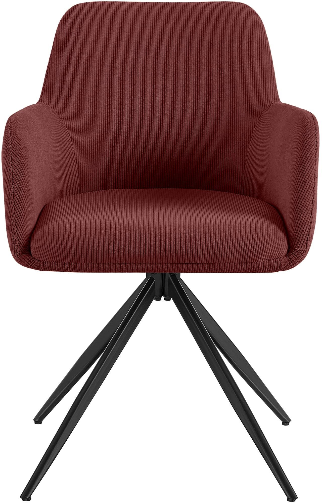 Esszimmerstuhl Olema Cord, bordeauxrot