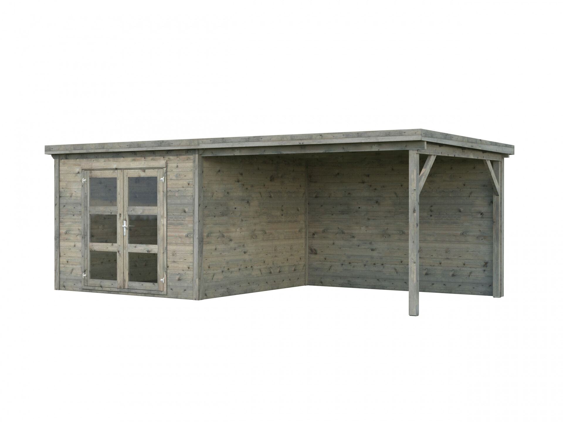 Flachdach Gartenhaus Aktion 68