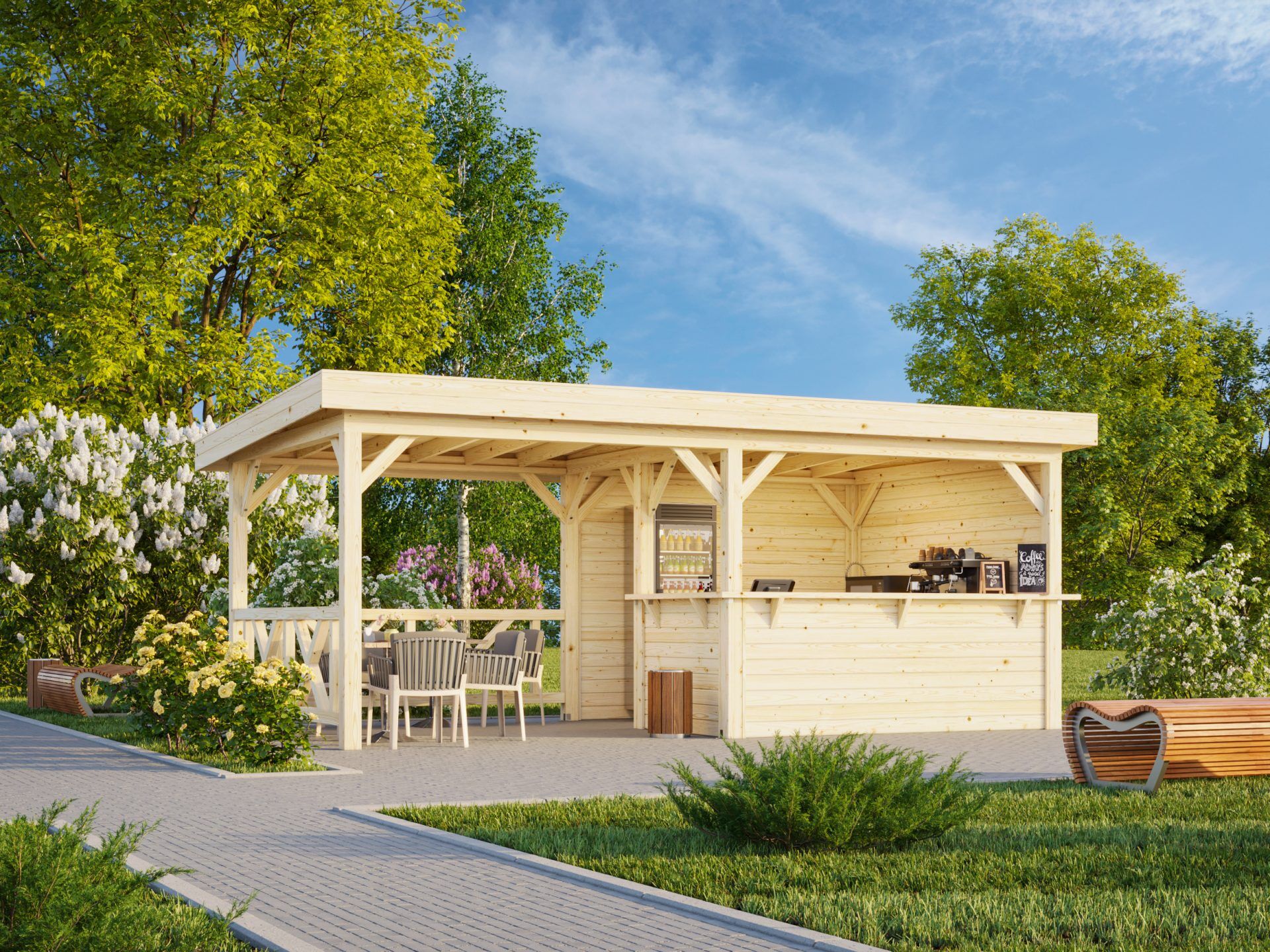 Palmako Pavillon Lenna 16,6 m2 Set 310