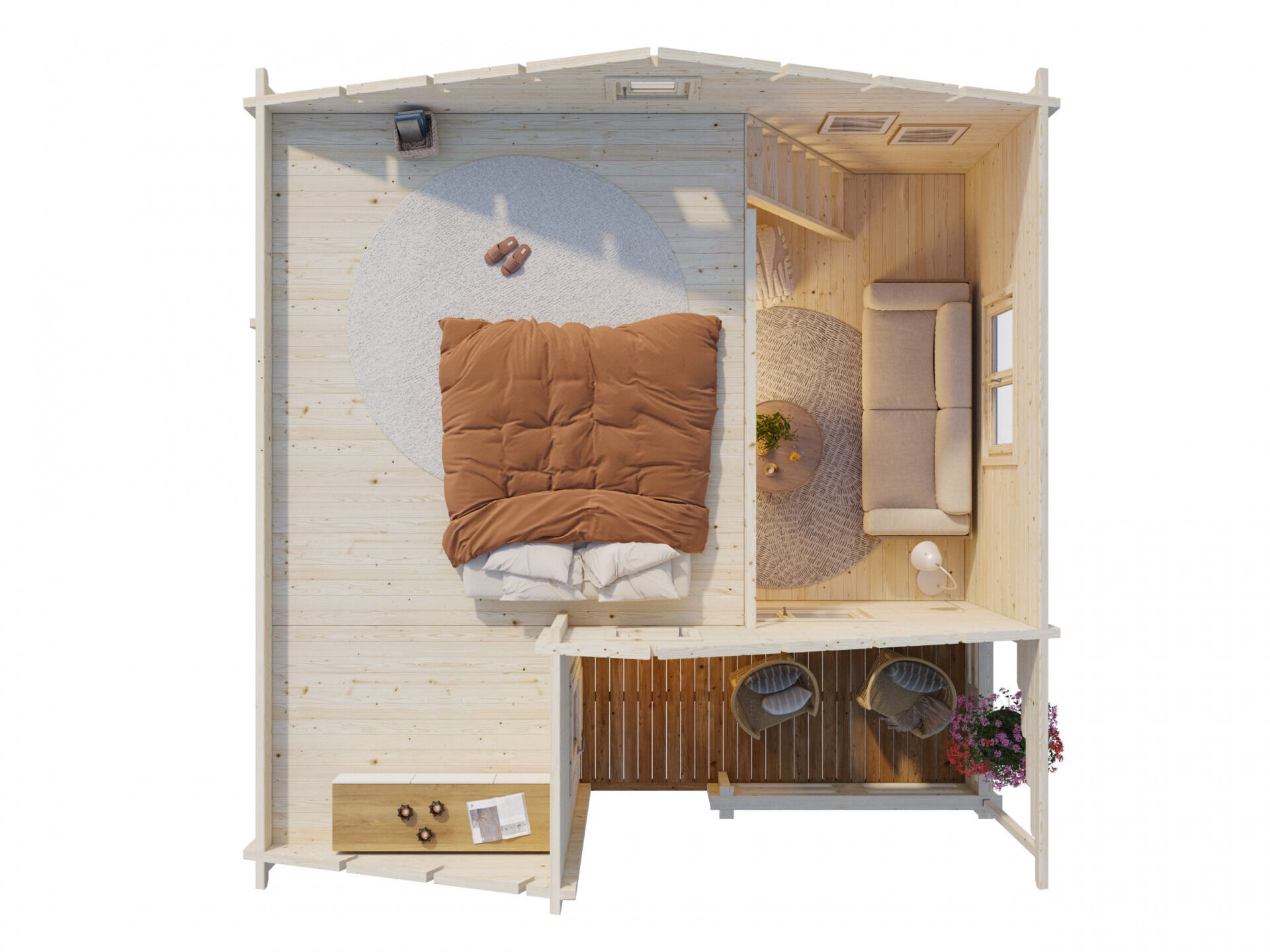 Palmako Ferienhaus Emily 40,1+5,2 m²