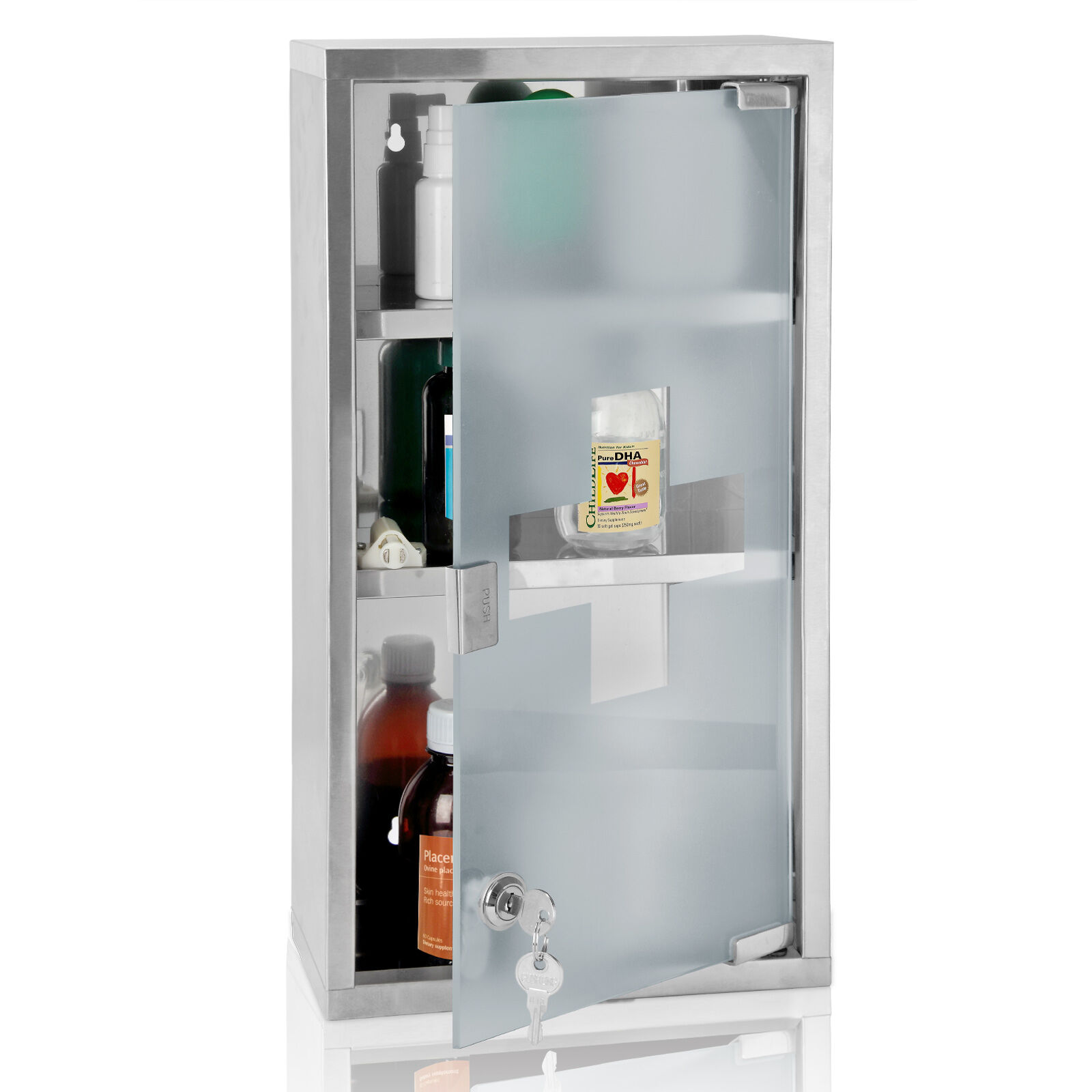 Erste Hilfe-Medizinschrank groß mit Schlüssel