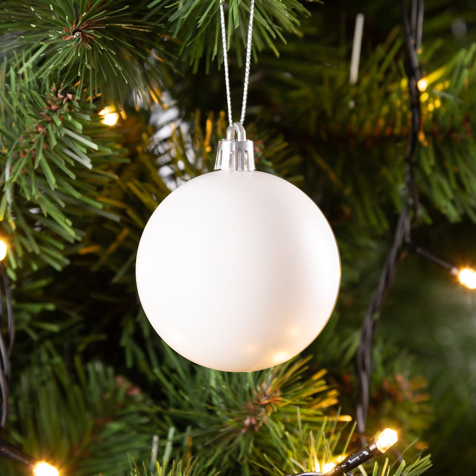 Weihnachtskugeln Bunt 24 tlg in matt glänzend + glitzernd