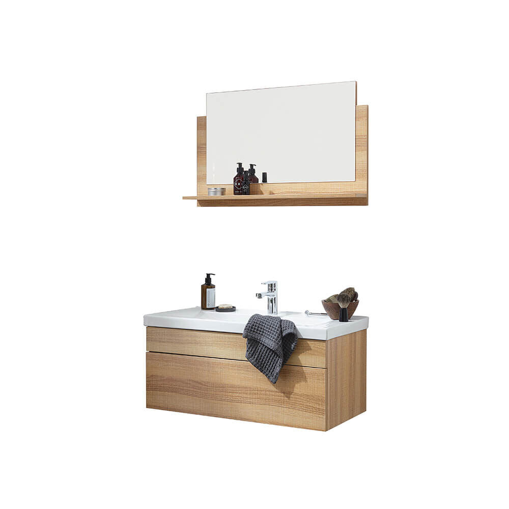 Badmöbel Komplettset WANGEROOGE BIG M - Holz