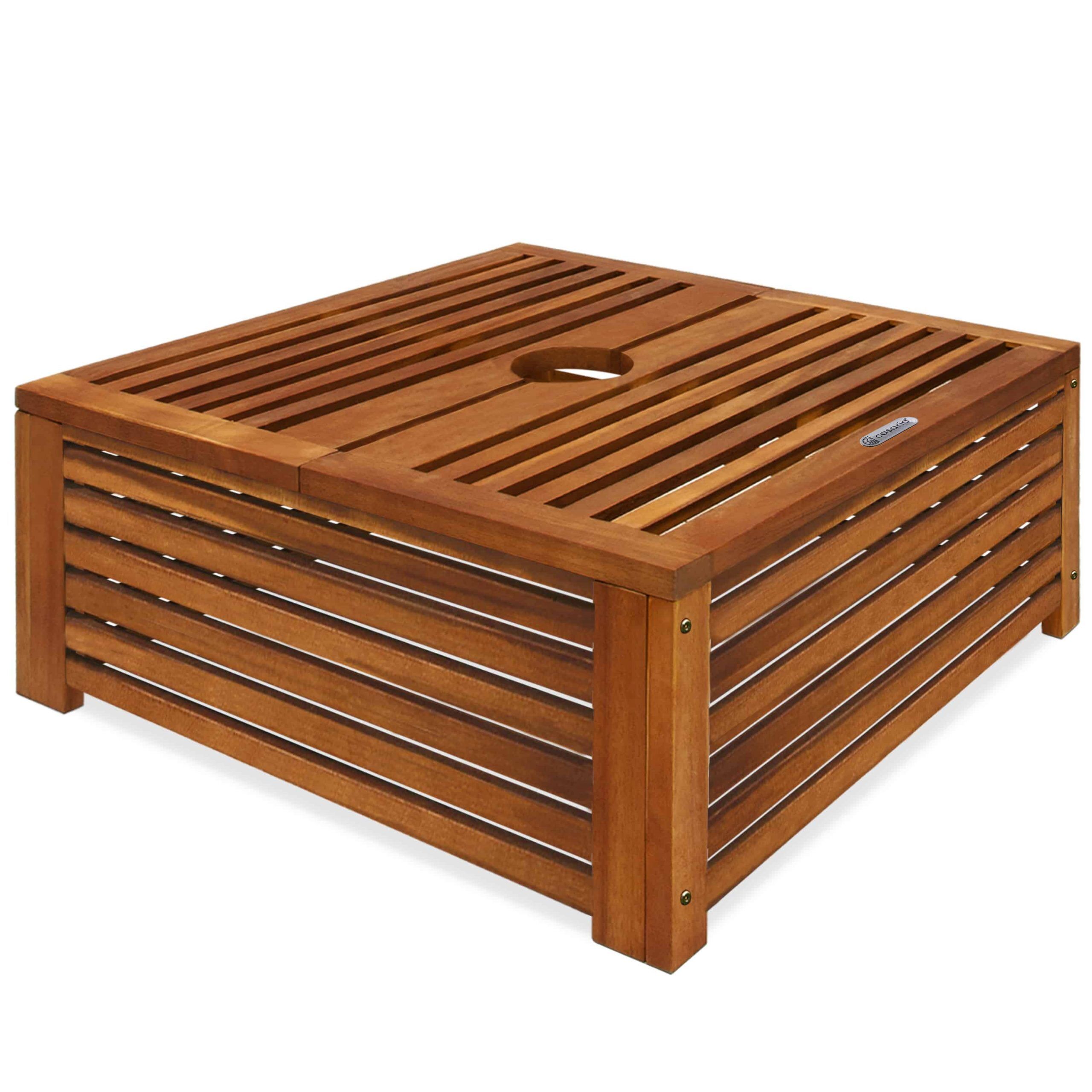 Schirmständer Abdeckung Akazienholz FSC®-zertifiziert 62x62x26cm