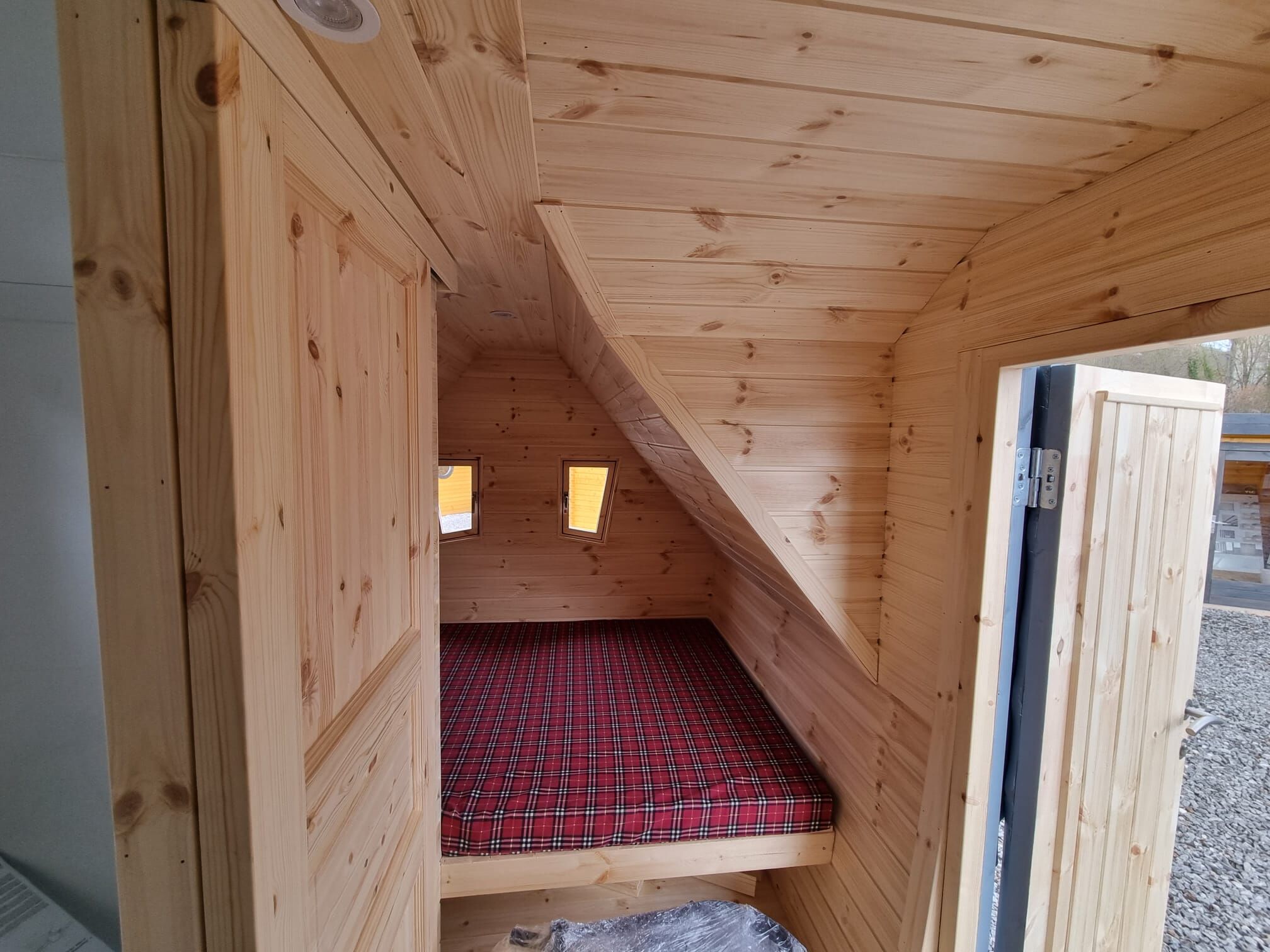 Campinghaus Tinyhaus Waldhütte Nordic 2, Rot