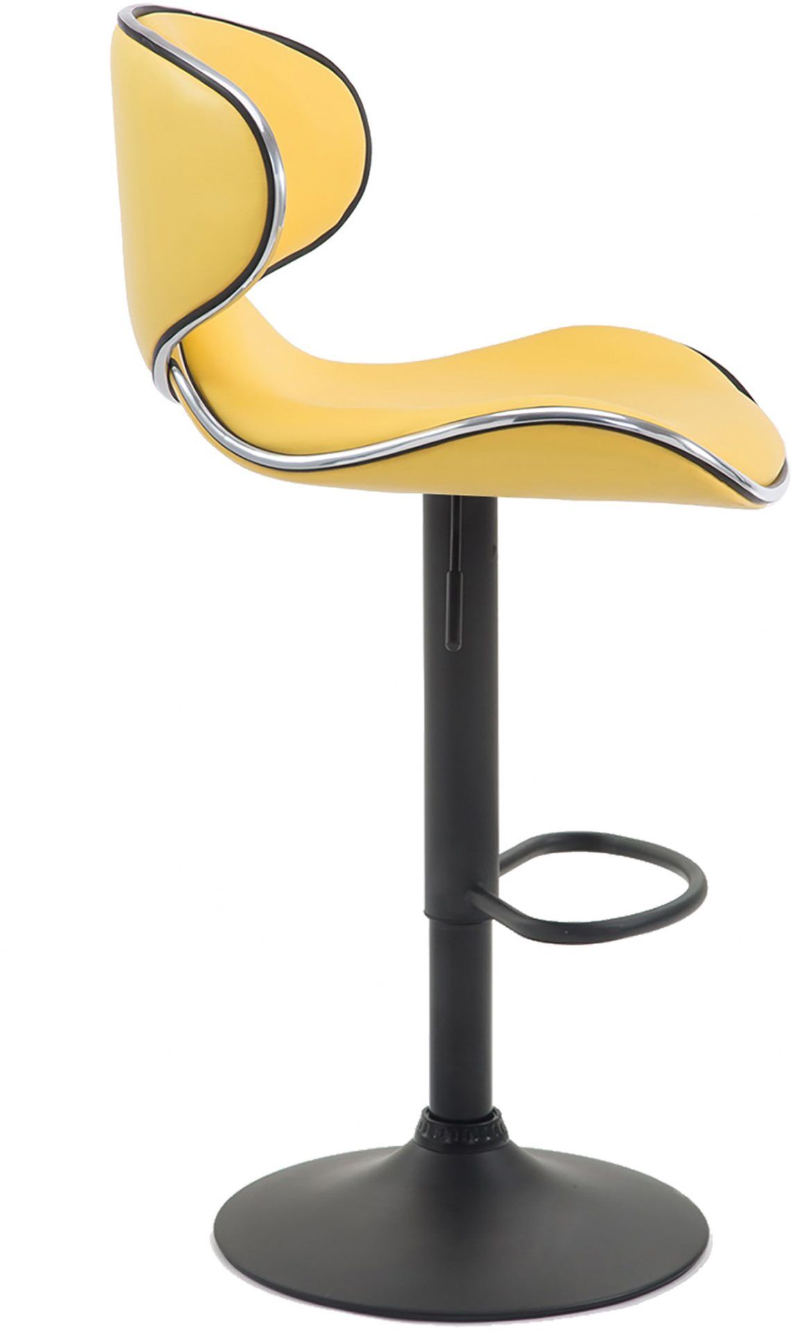 2er Set Barhocker Las Vegas V2 Kunstleder schwarz, gelb