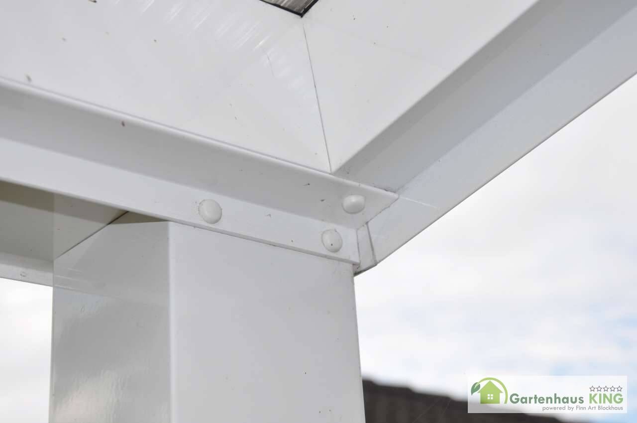 Terrassenüberdachung anthrazit 5x3 m mit Polycarbonat klar