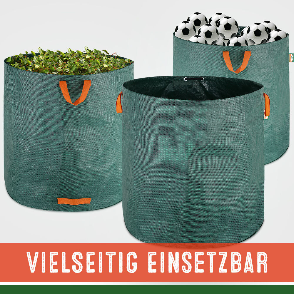 Gartenabfallsack 2er-Set Grün je 500 Liter