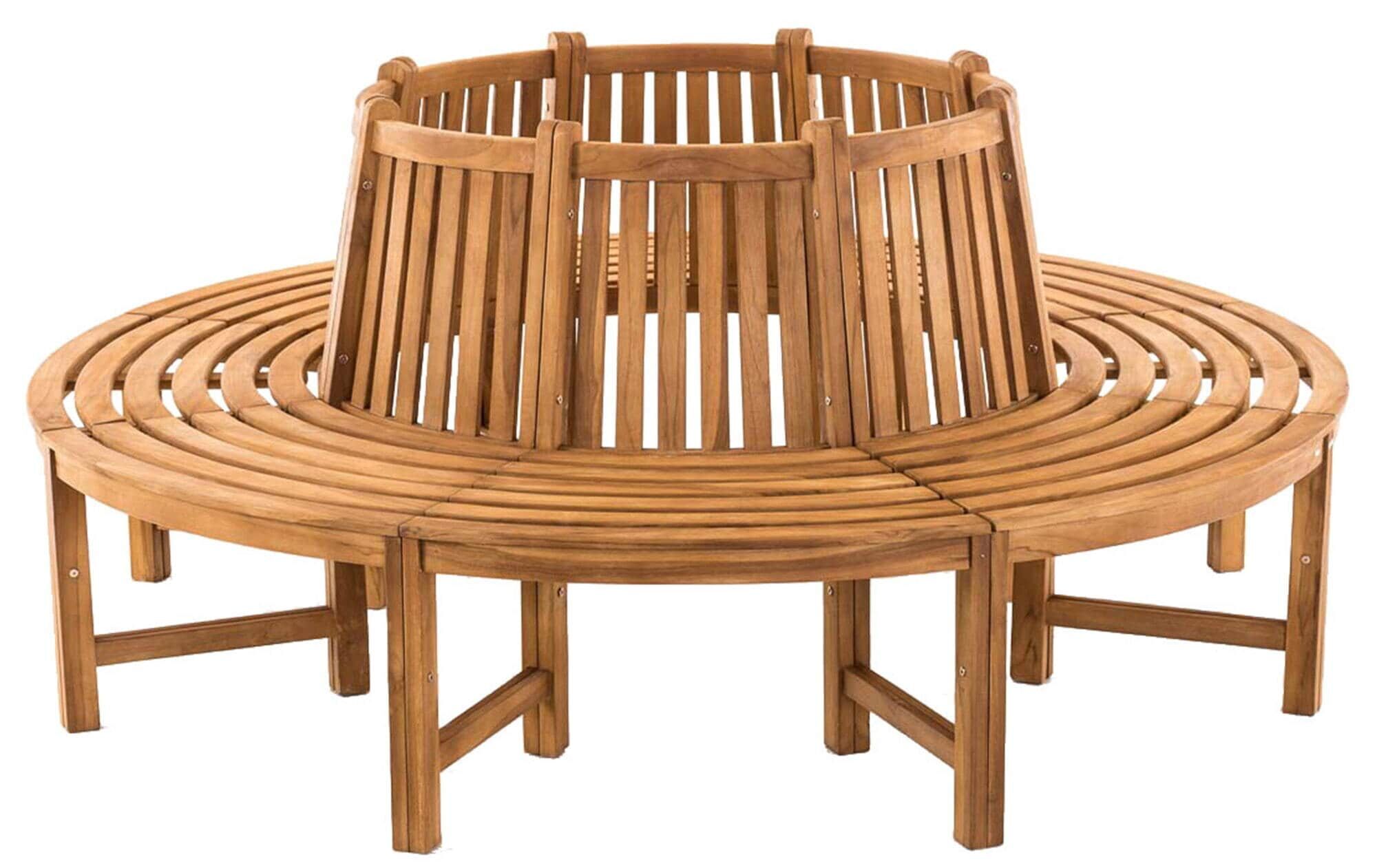 Baumbank Novum rund 200 cm, teak