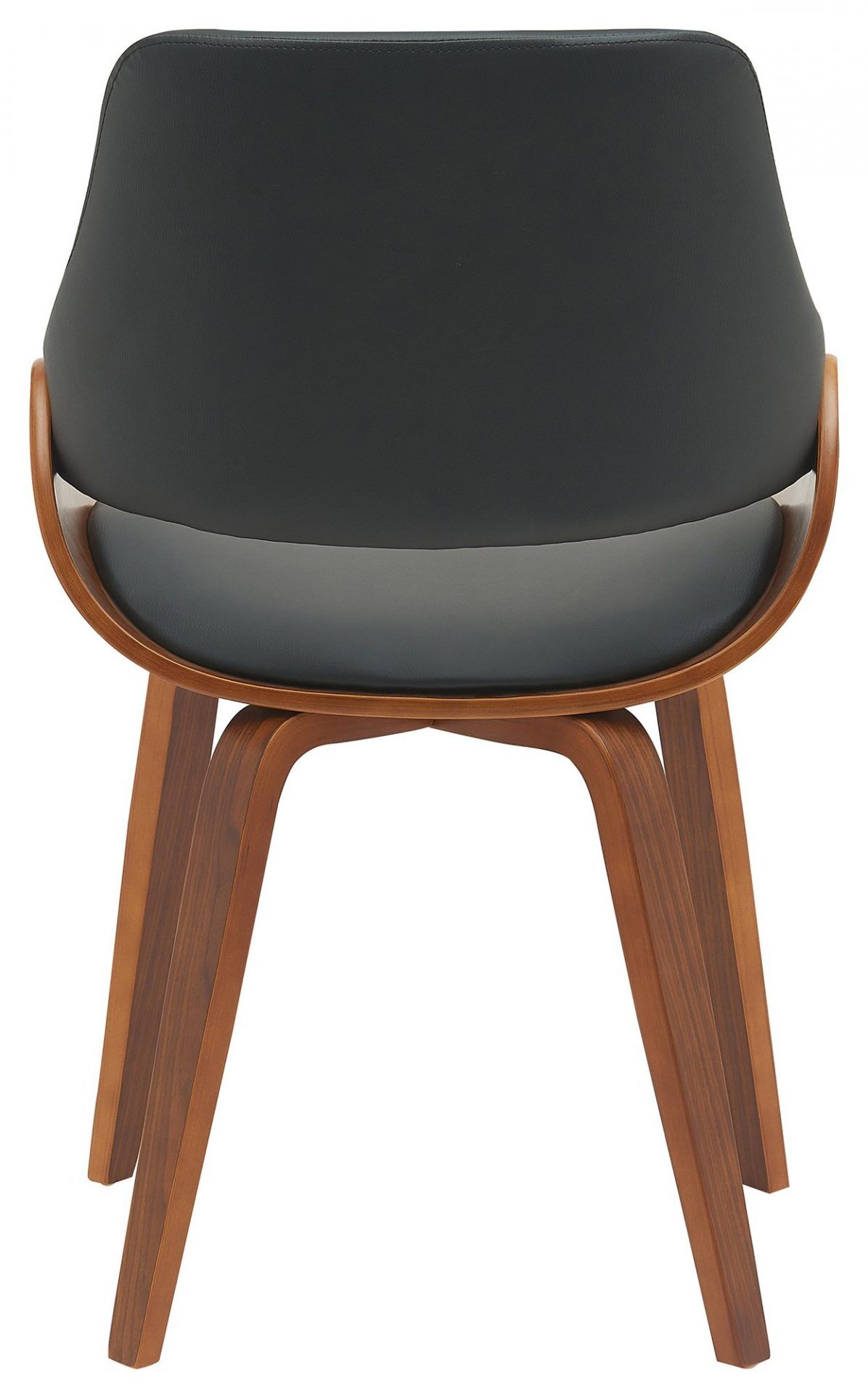 Esszimmerstuhl Vangale Kunstleder, walnuss/schwarz