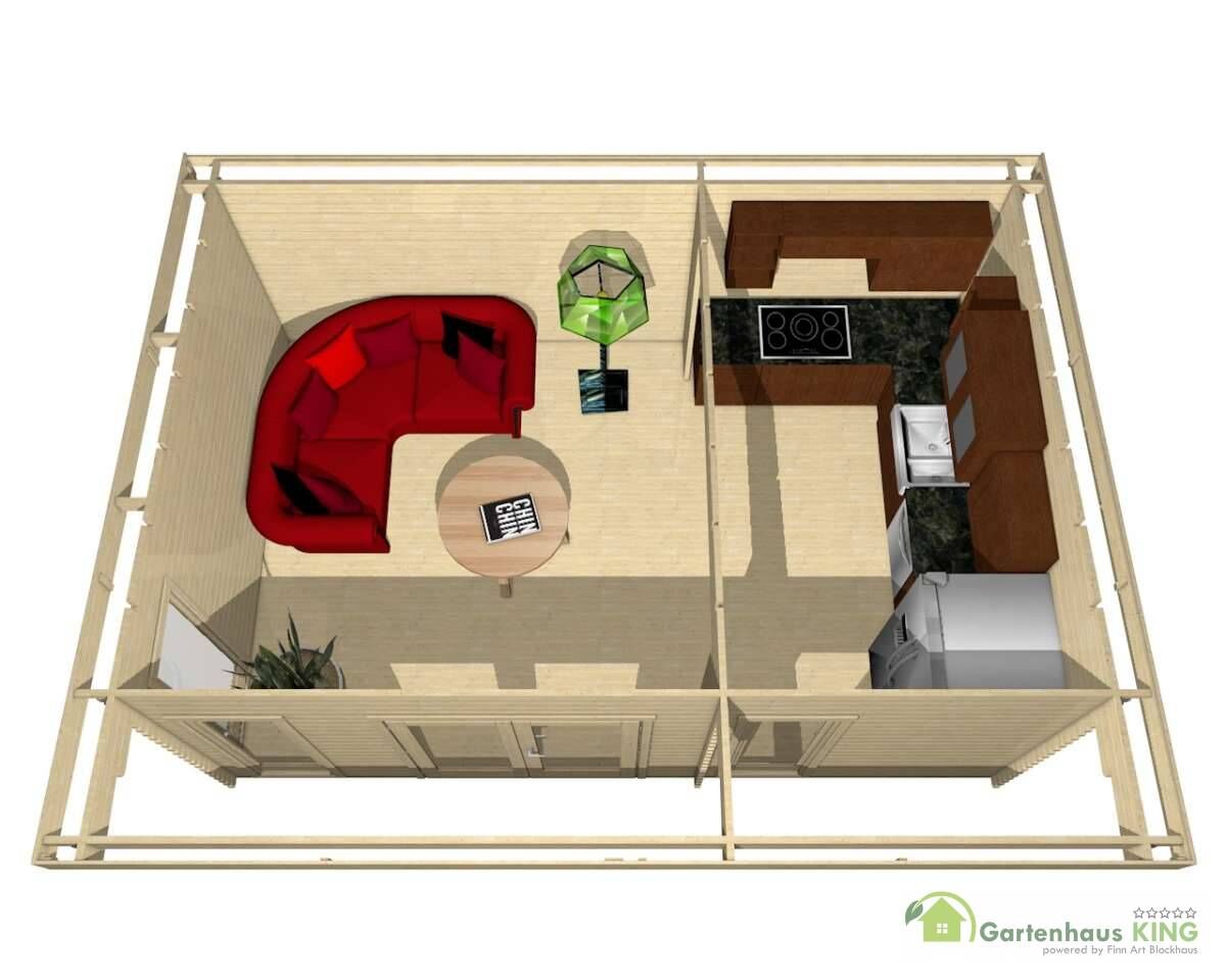Gartenhaus York 27 - 40216 3D