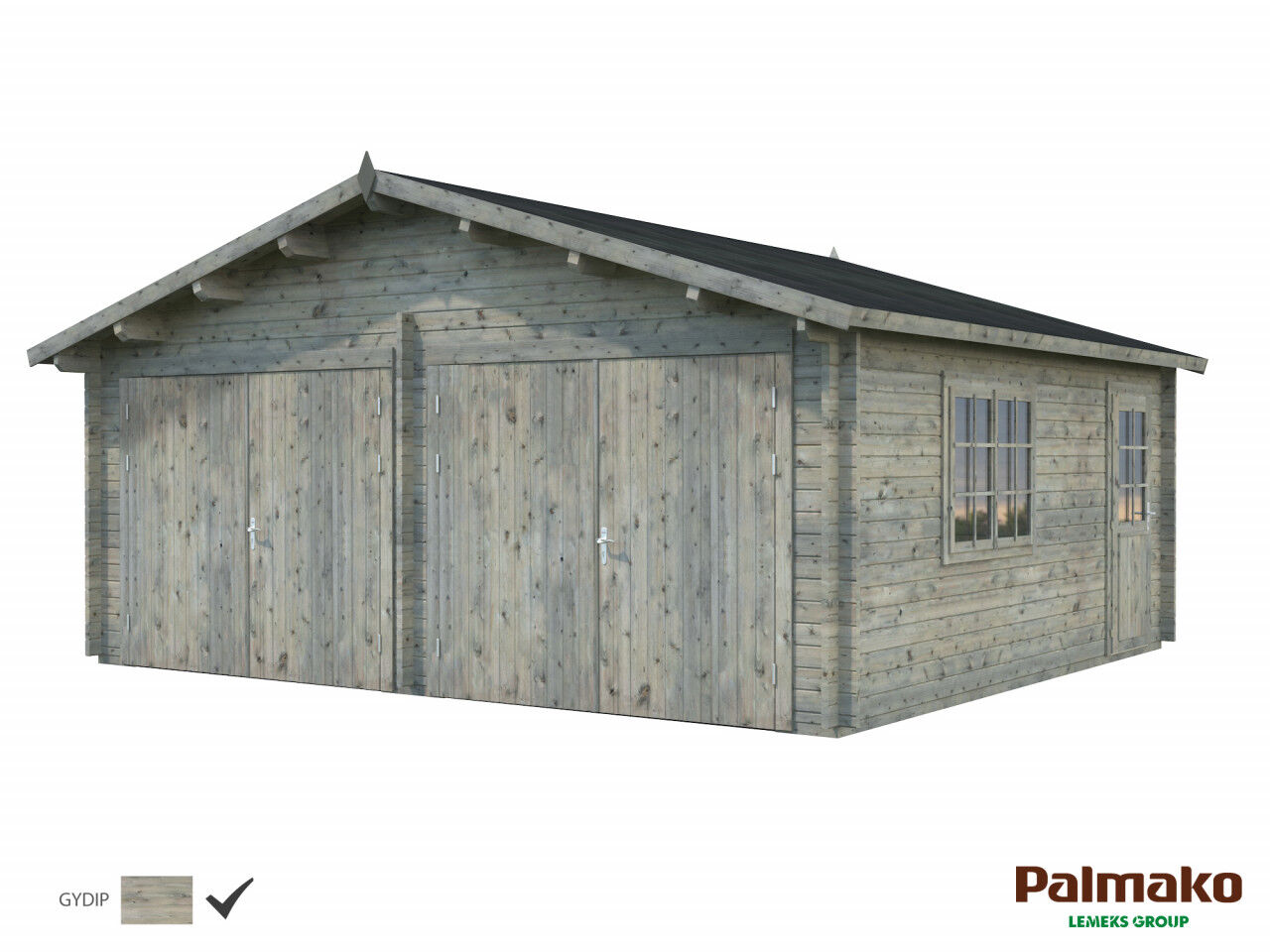 Palmako Holzgarage Roger 28,4 m² mit Holztor