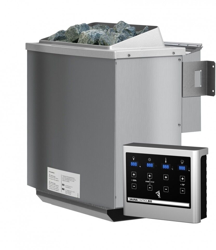 Saunaofen 4,5 KW Bio Kombiofen mit Steuerung Easy Bio und Steinen