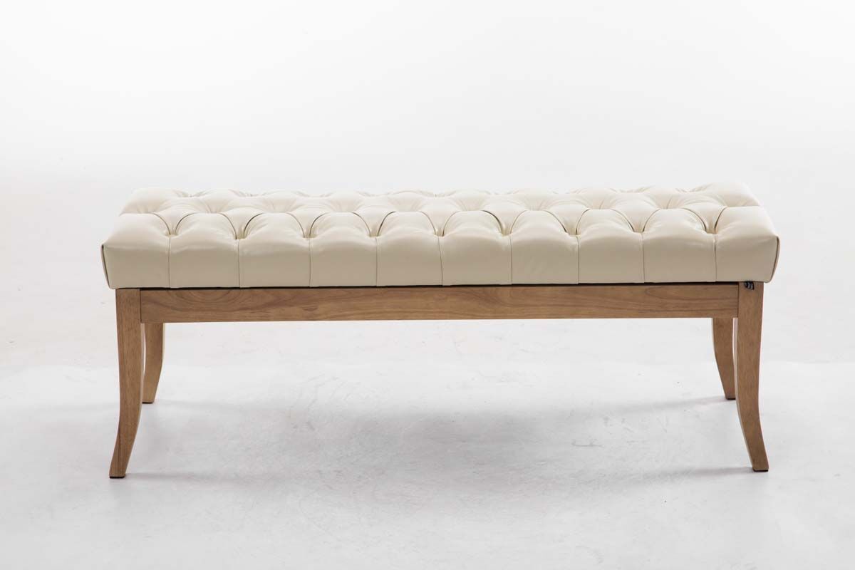 Sitzbank Ramses Kunstleder antik-hell 120, creme