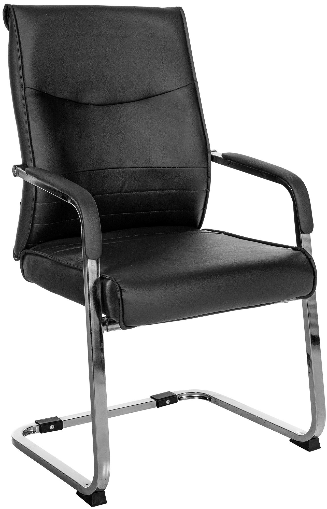 Besucherstuhl Hobart, schwarz