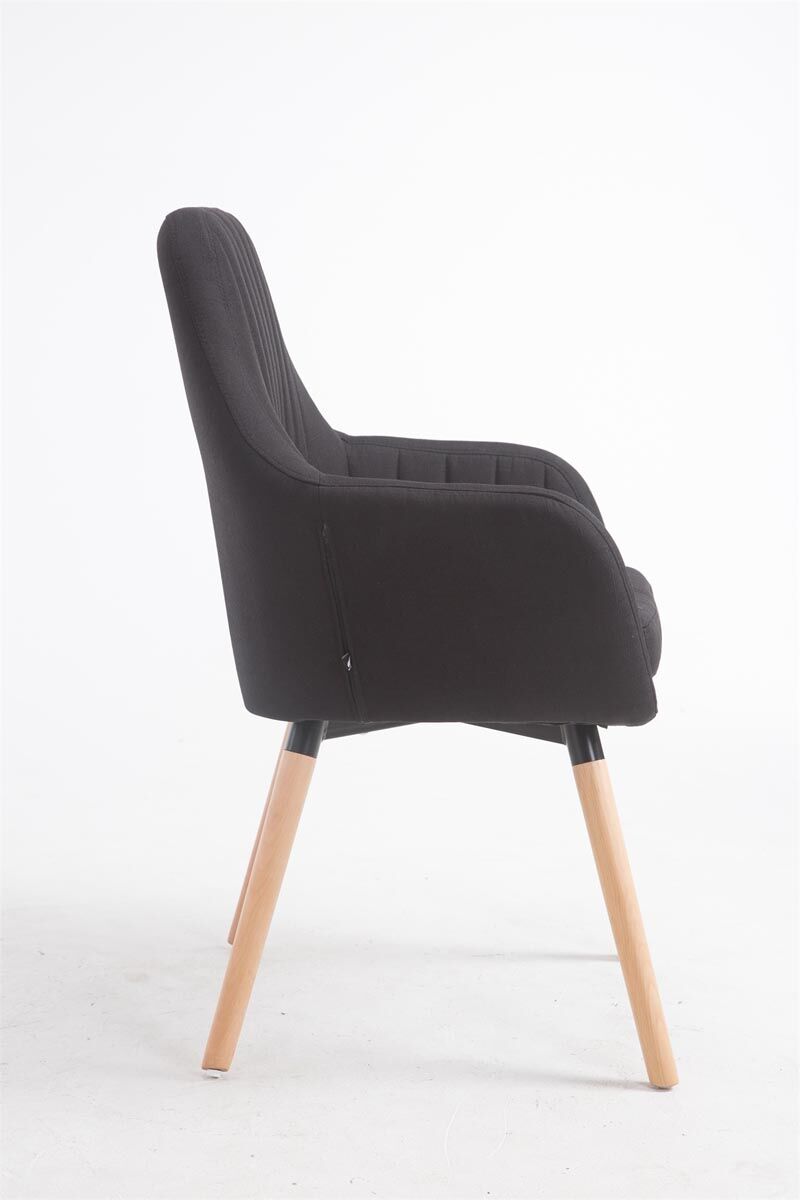 Stuhl Florian Stoff Natura, schwarz