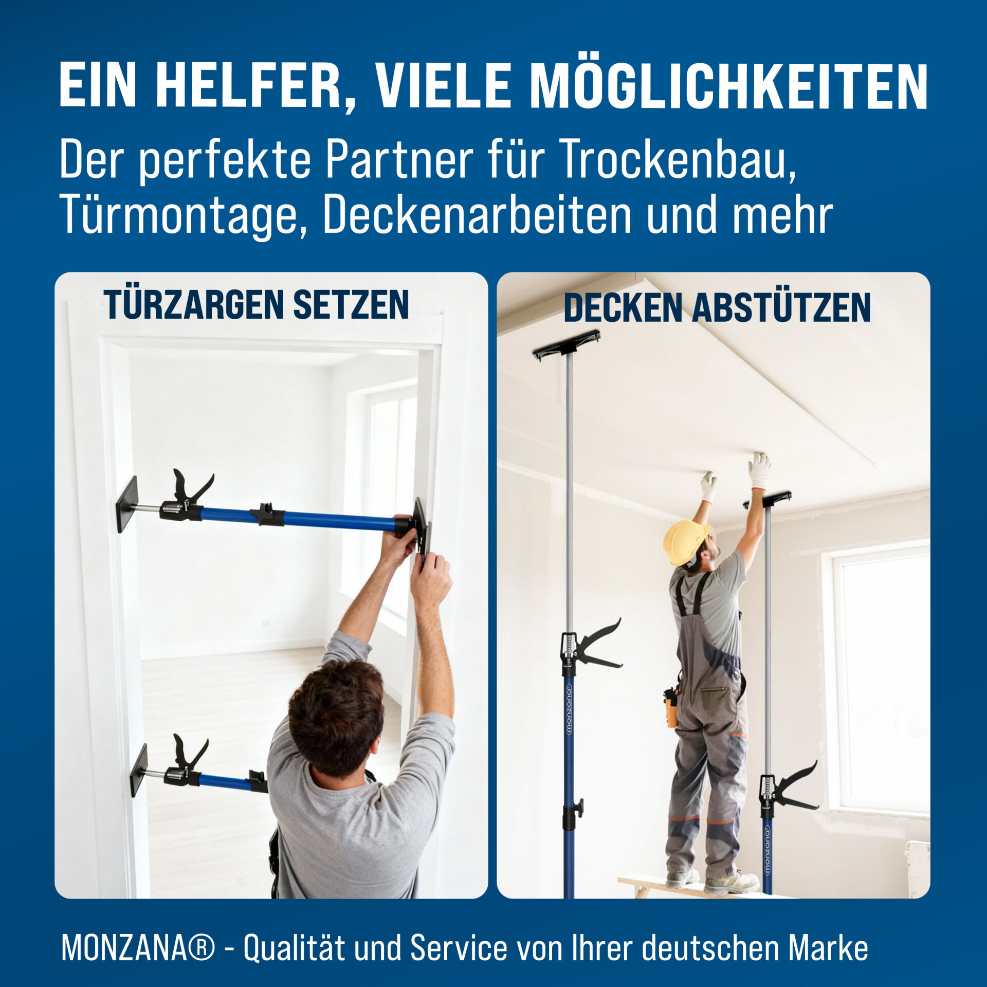 Stahl Türspanner/Zargenspanner 3er-Set 50-115cm max 30kg