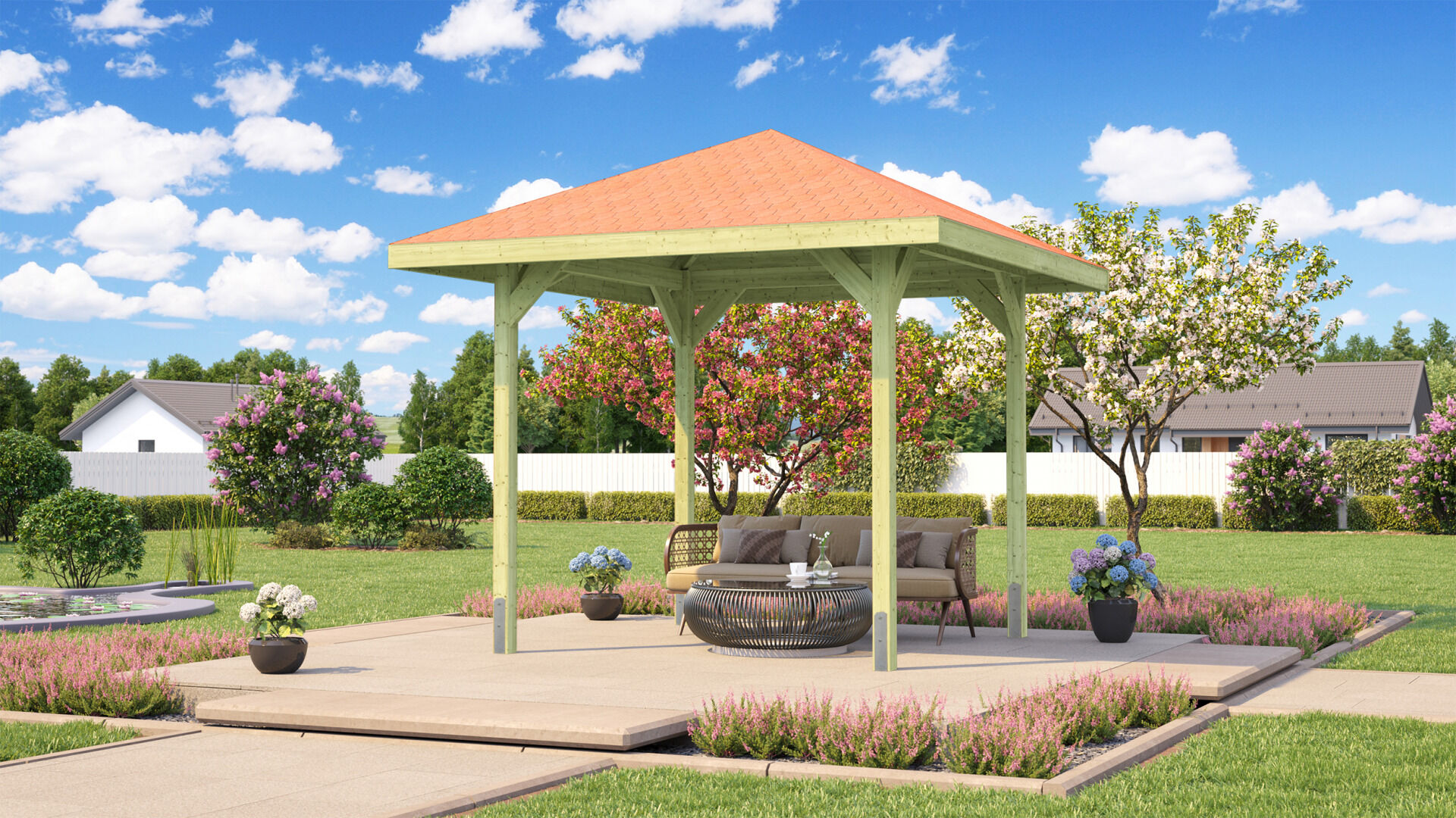 weka Gartenoase 651 Gr.1, Sparset inkl. roten DS