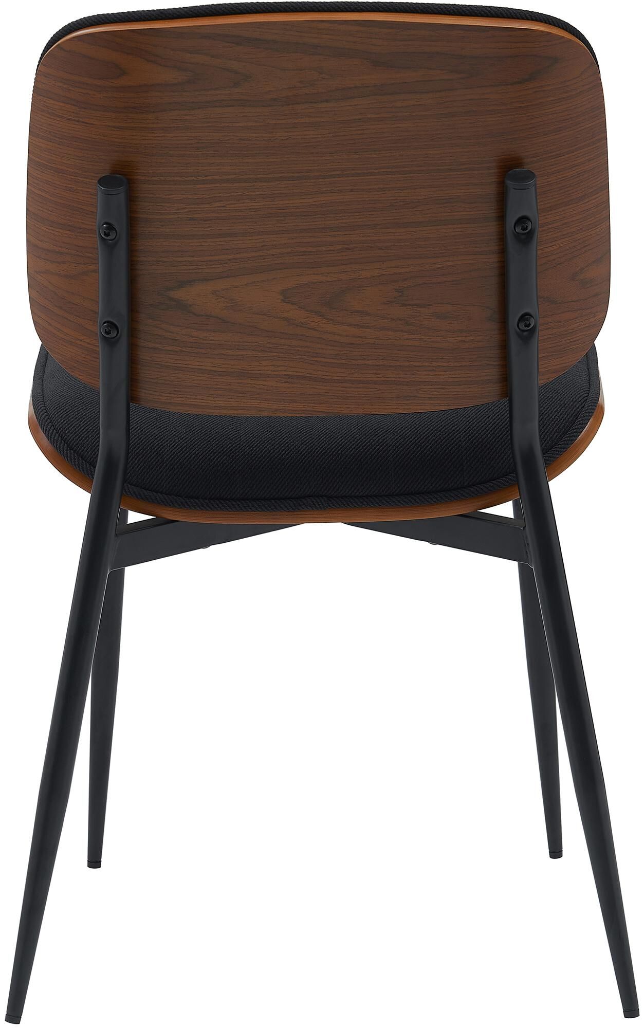 Besucherstuhl Tiffin Stoff, walnuss/schwarz