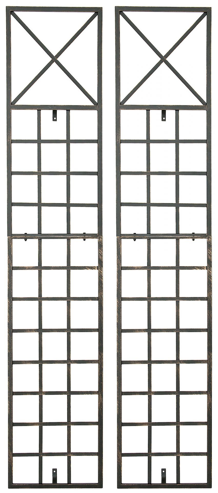 2er Set Rankgitter Trigo, bronze