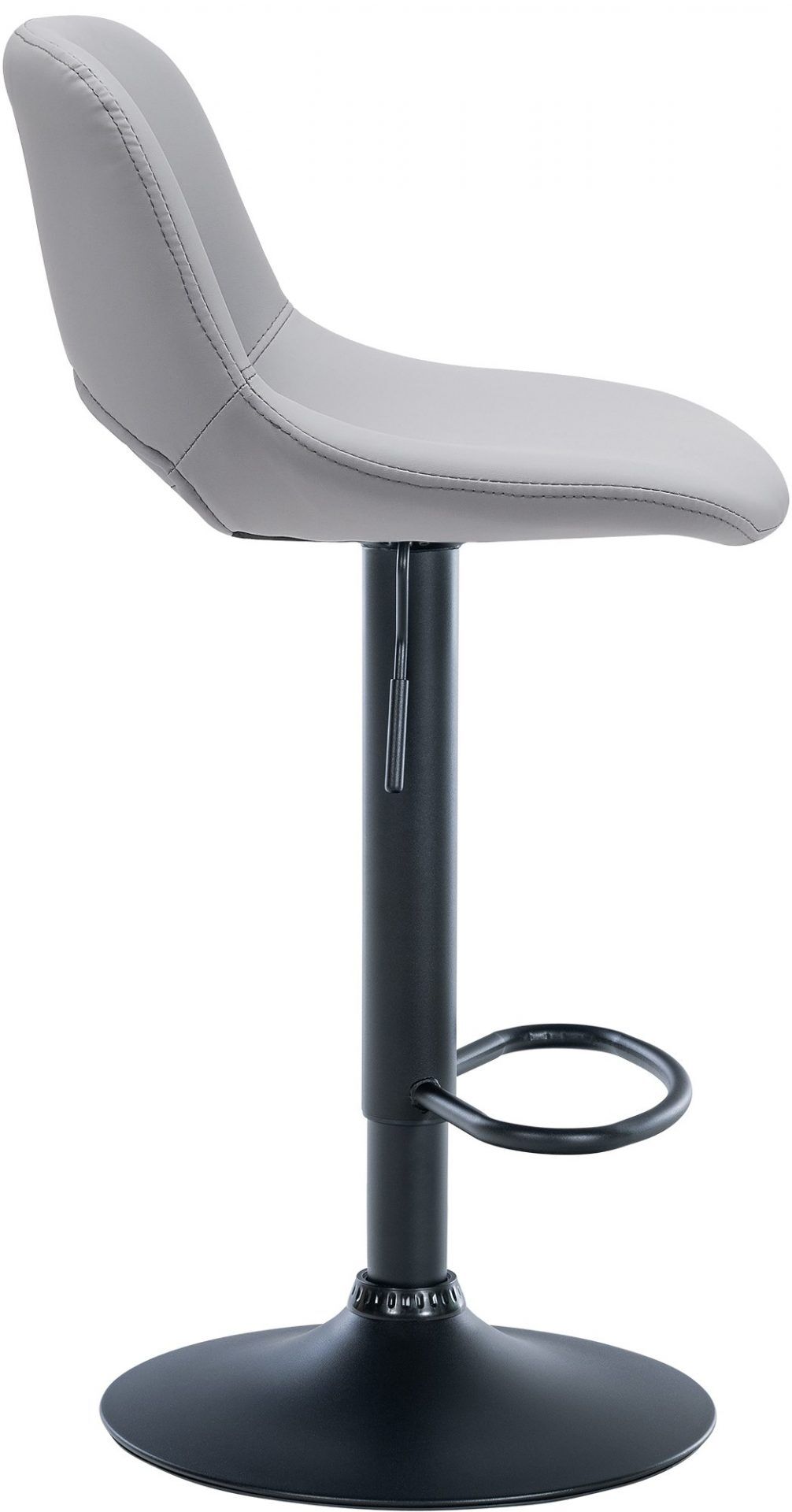 2er Set Barhocker Camden Kunstleder schwarz, grau