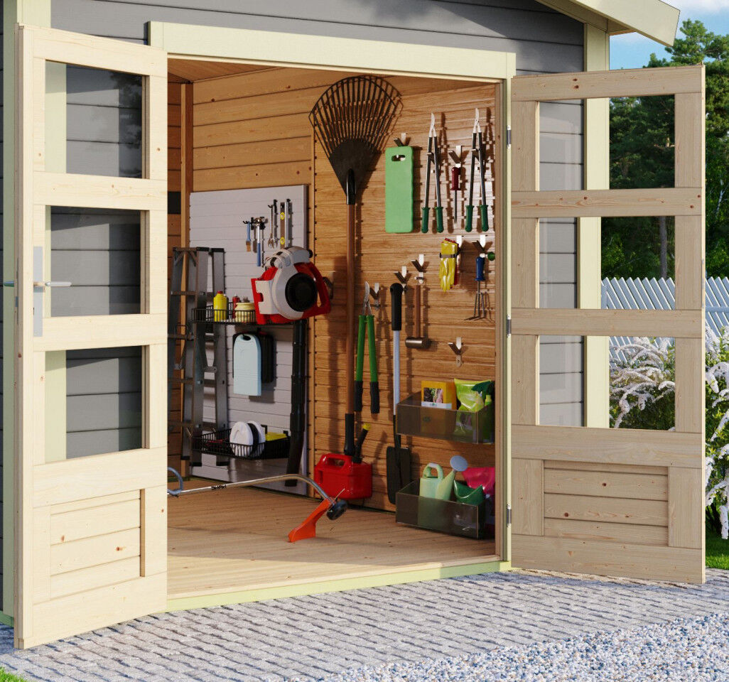 Karibu Gartenhaus Theres 3 terragrau terragrau