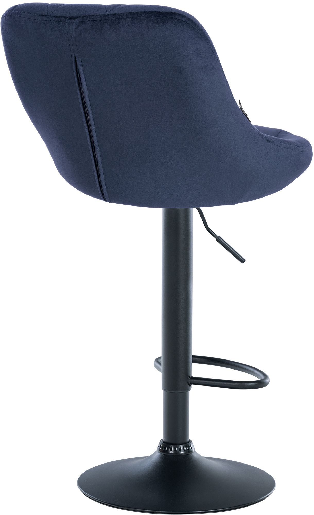 Barhocker Lazio Samt schwarz, blau